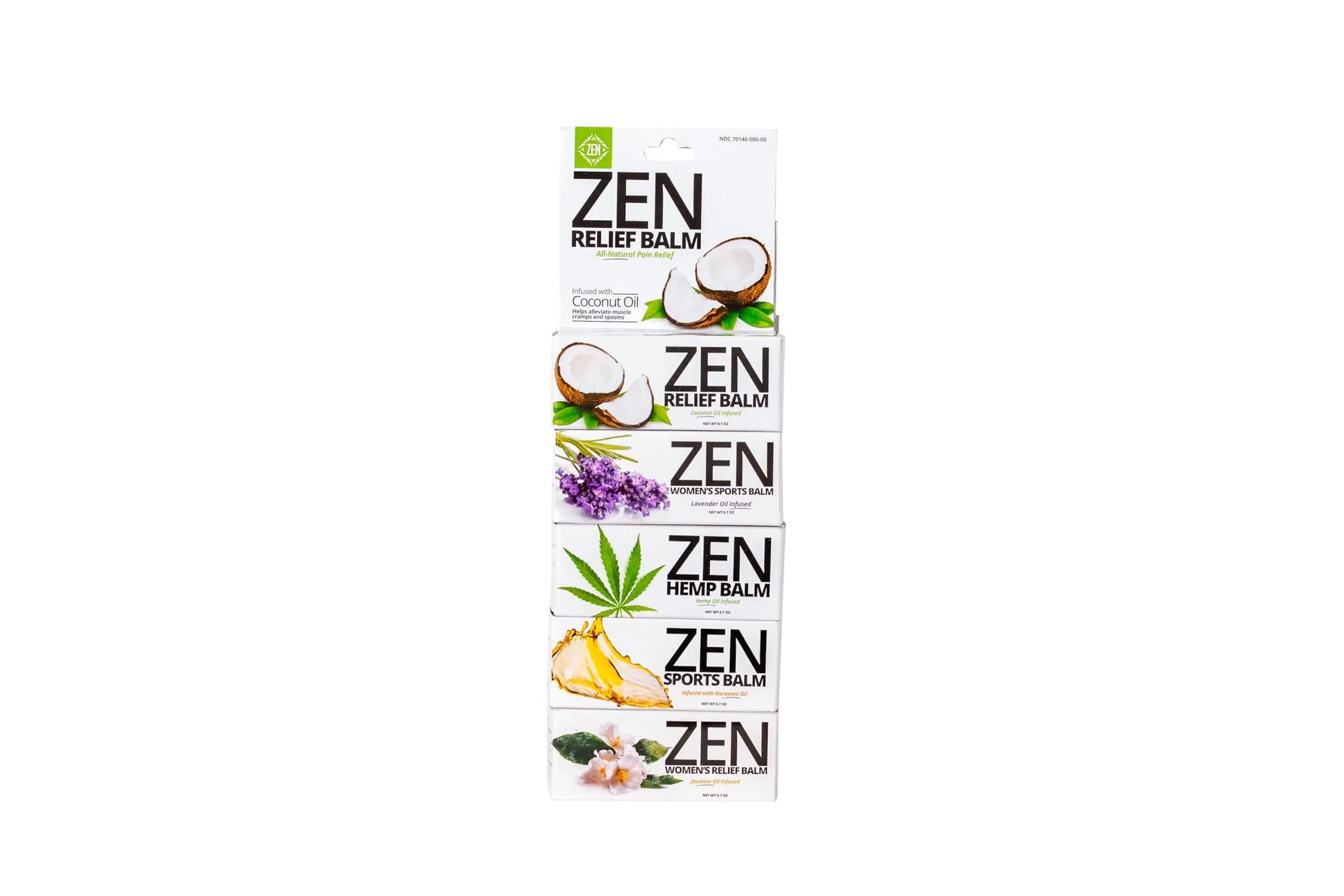 ZEN Variety Pack – Plant-Based Topical Balm Collection – Includes Relief, Sports, Women’s Sports, Women’s Relief & Hemp – 0.7 oz Each – #TrustedByLegends ZEN uk supplements