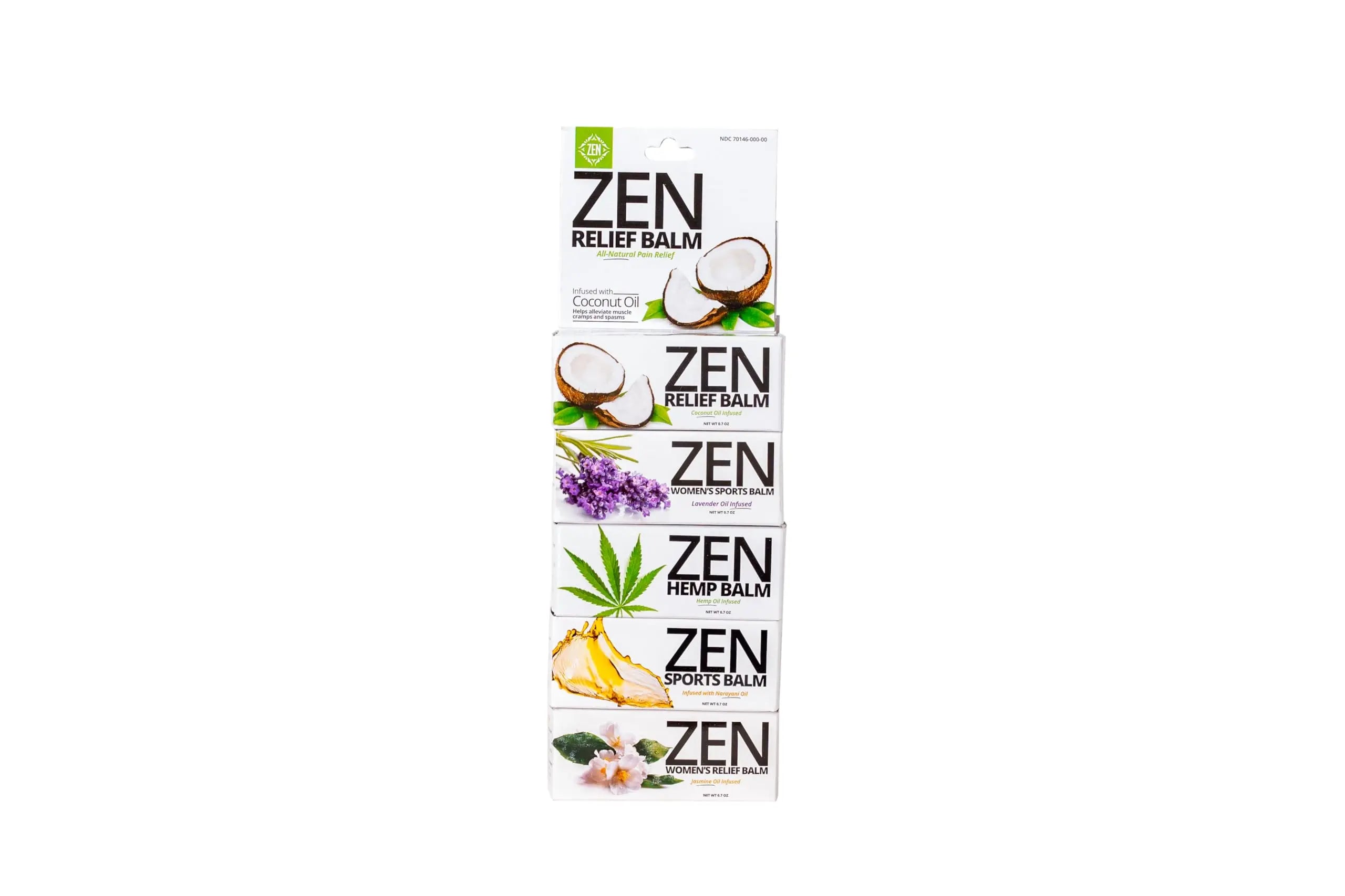 ZEN Variety Pack – Plant-Based Topical Balm Collection – Includes Relief, Sports, Women’s Sports, Women’s Relief & Hemp – 0.7 oz Each – #TrustedByLegends ZEN uk supplements