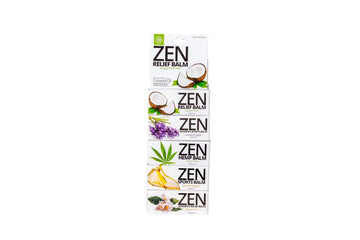 ZEN Variety Pack – Plant-Based Topical Balm Collection – Includes Relief, Sports, Women’s Sports, Women’s Relief & Hemp – 0.7 oz Each – #TrustedByLegends ZEN uk supplements