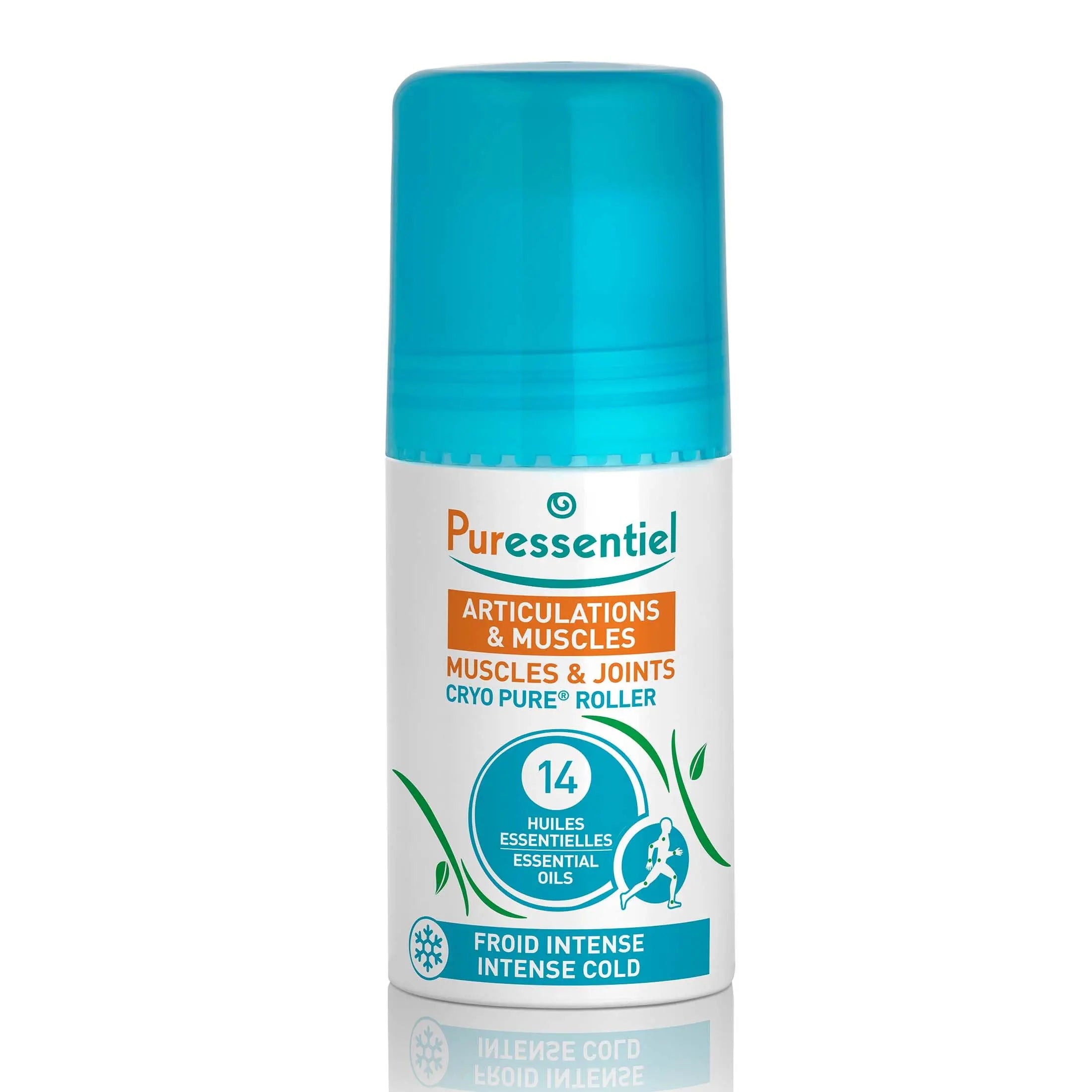 Puressentiel Muscles and Joints Cryo Pure Roller - Natural Menthol and Essential Oils Soothe Muscles - Long Lasting Cooling Sensation - 2.5 oz Puressentiel uk supplements