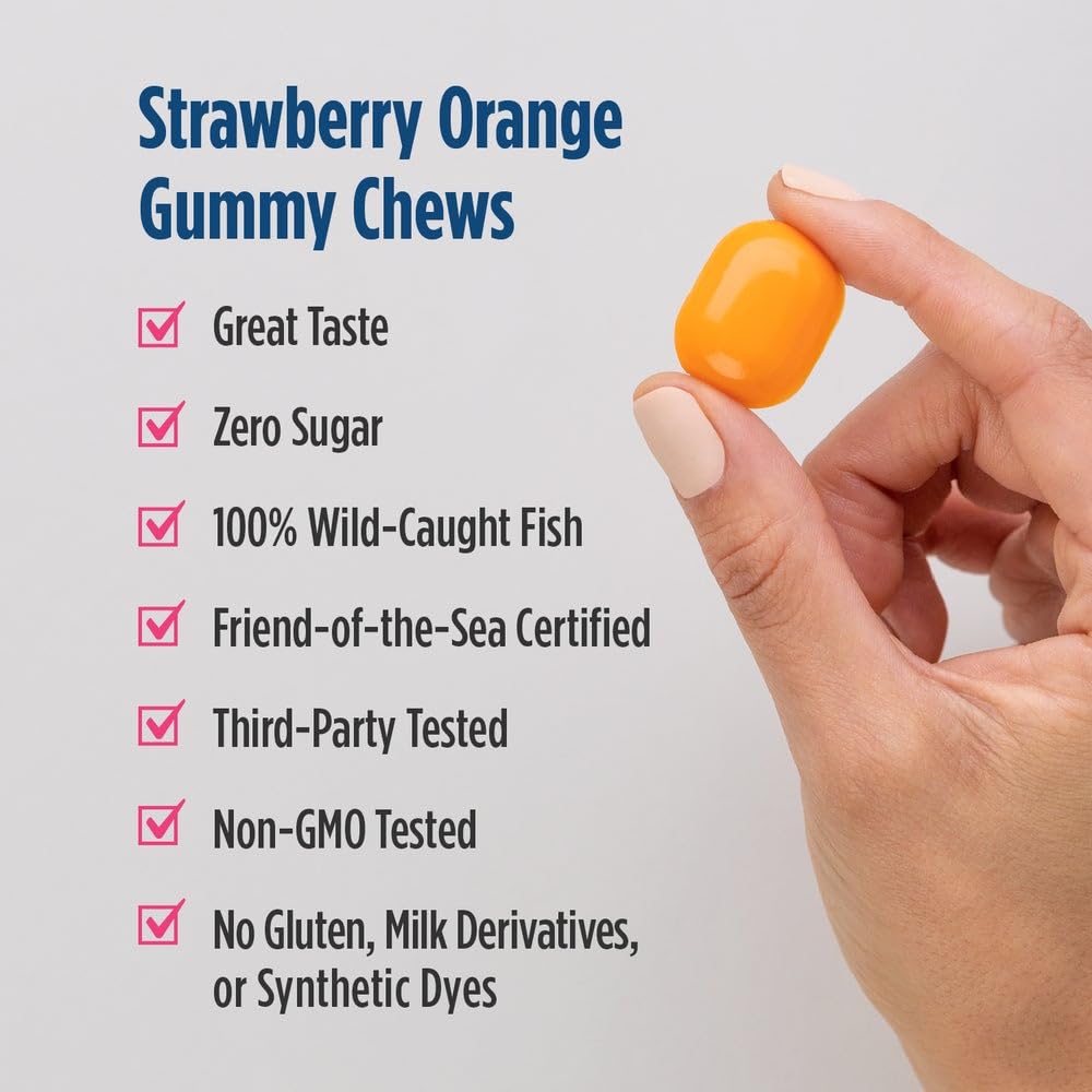 Nordic Naturals Zero Sugar DHA Prenatal Vitamin Gummies, Strawberry Orange Flavor - 27 Gummies - Supplements for Pregnancy - 600 mg Omega-3 Fish Oil and 400 IU Vitamin D3-27 Servings Nordic Naturals uk supplements
