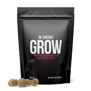 Xwerks Grow 100% New Zealand Grass-Fed Whey Protein - 25g of Pure Isolate Protein Xwerks uk supplements