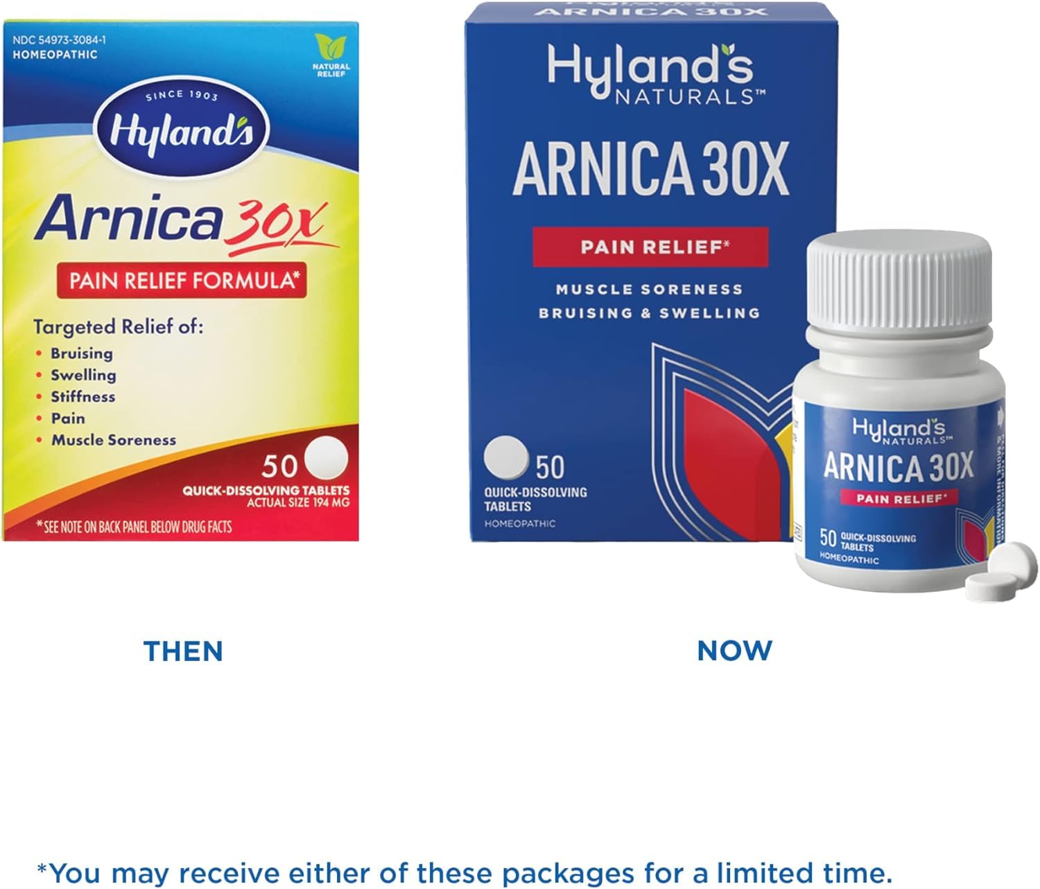 Hyland's Naturals Arnica Montana 30x Tablets, Natural Relief of Bruises, Swelling & Muscle Soreness Hyland's uk supplements