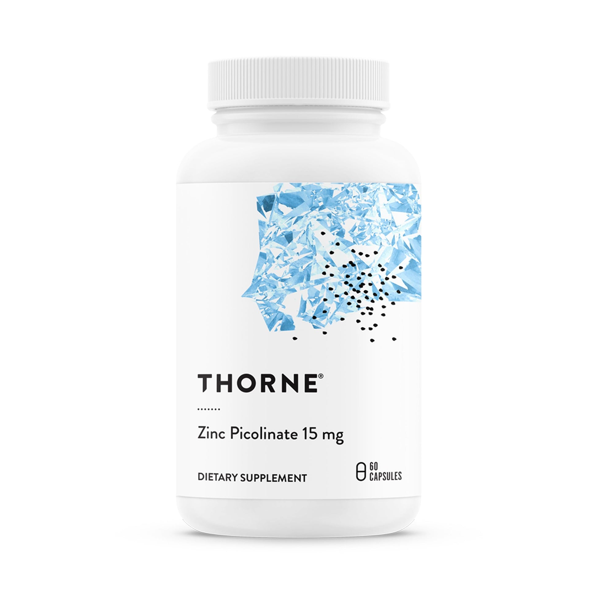 THORNE - Zinc Picolinate 15mg - Highly Absorbable Zinc Supplement - Supports Wellness, Immune System, Eye, Skin, and Reproductive Health* - Gluten-Free, Soy-Free, Dairy-Free - 60 Capsules THORNE uk supplements