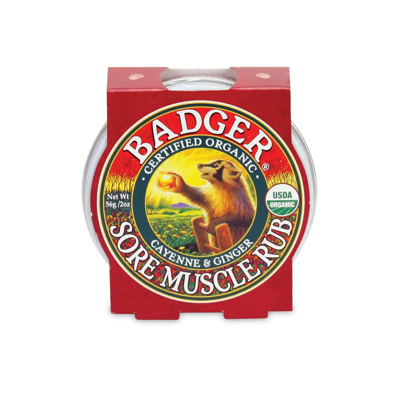 Badger Sore Muscle Rub Tin, Cayenne & Ginger, 2 oz (1 Pack) Badger uk supplements