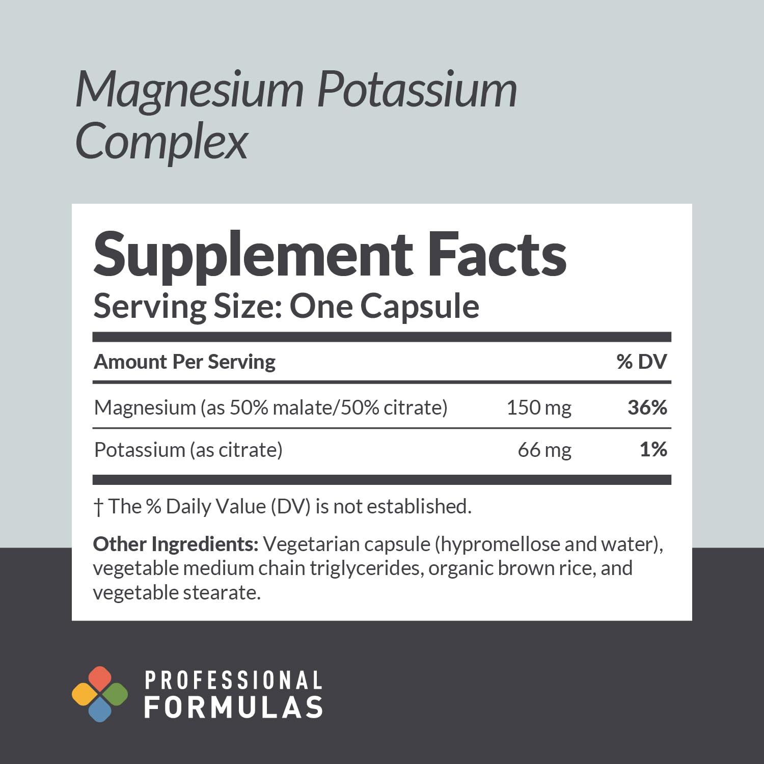 Professional Formulas Magnesium Potassium Complex – Highly Absorbable Magnesium (Malate & Citrate) and Potassium Citrate – Supports Healthy Muscle, Nerve, Heart, and Electrolyte Balance – 90 Capsules PROFESSIONAL COMPLEMENTARY HEALTH FORMULAS uk supplements