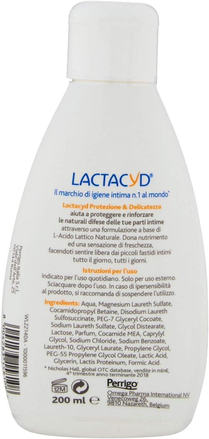 LACTACYD FEMINA Intimate Washing Lotion 200ML Every Day USE Lactacyd uk supplements