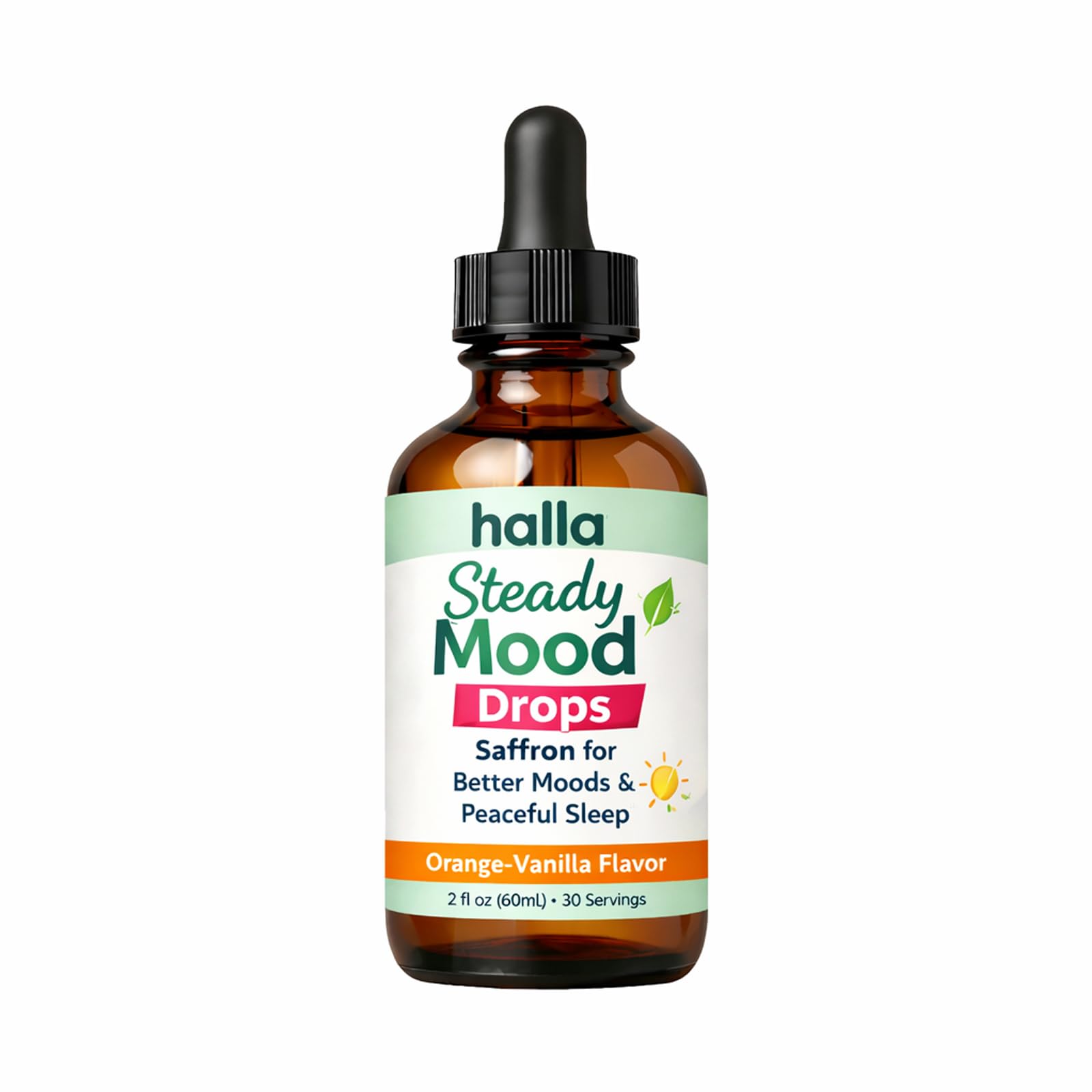 ReviveNerve Halla Steady Mood Drops, with Pine Bark Extract, Orange-Vanilla Flavor - Promotes Mood, Focus, Attention & Sleep Support - Liquid Drops(1pcs) ReviveNerve uk supplements