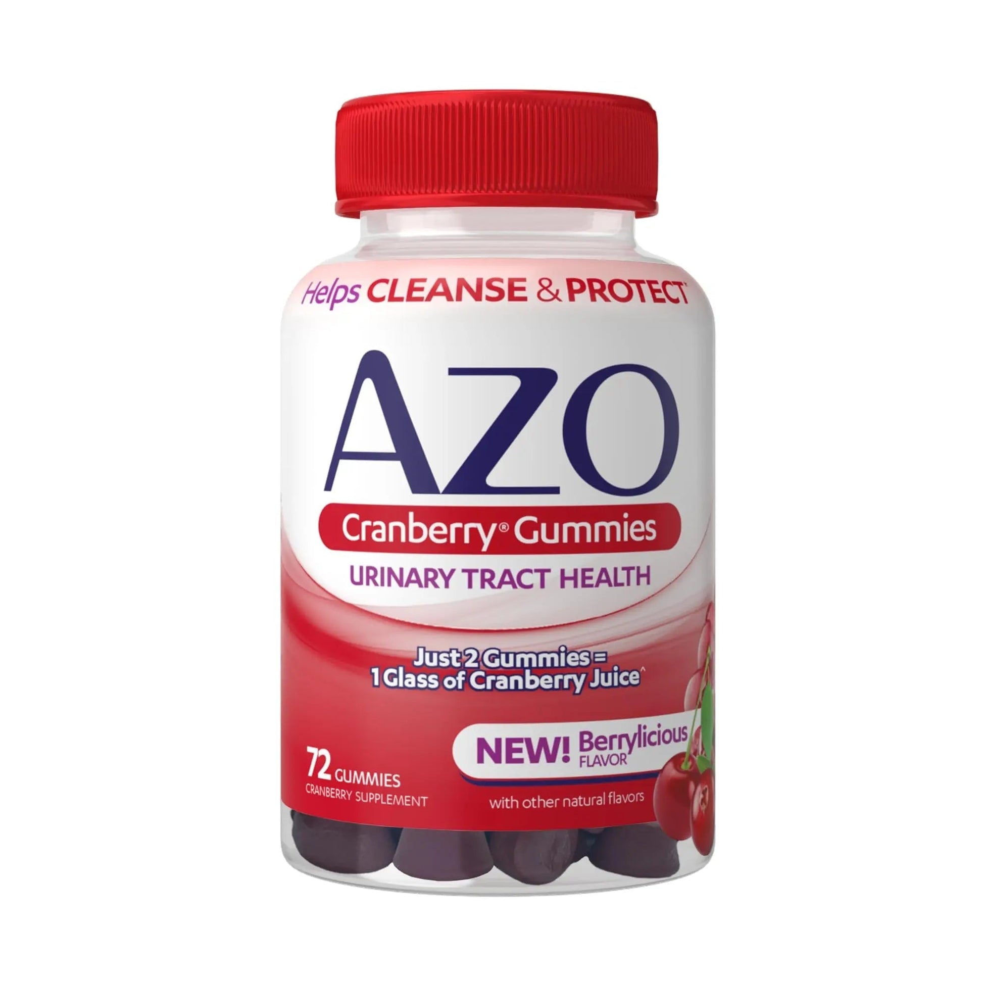 AZO Urinary Tract Health Gummies Bundle - D-Mannose 2000mg Citrus 40 Count and Cranberry 72 Count AZO uk supplements