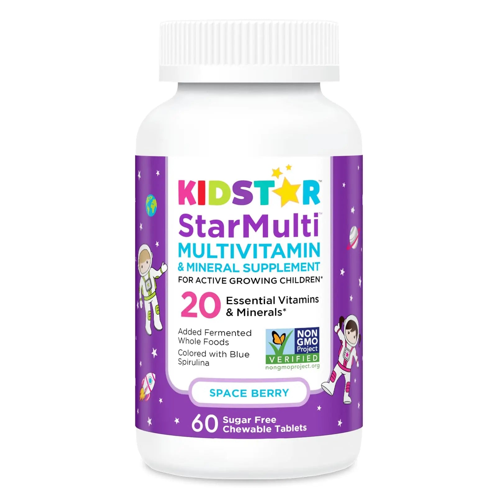 KidStar Nutrients StarMulti, Chewable Multivitamin and Multimineral Tablets for Kids, Plus Organic Fermented Whole Foods KidStar Nutrients uk supplements