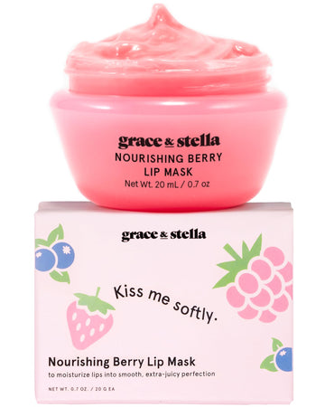 grace & stella Award Winning Lip Butter - Hydrating Lip Balm - Nourishing Lip Mask (1-pack) Travel Essentials, Travel Size Toiletries