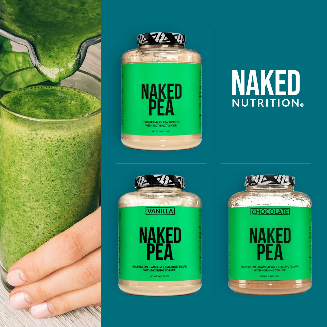 NAKED Pea - 5LB 100% Pea Protein Powder from North American Farms - Unflavored NAKED uk supplements