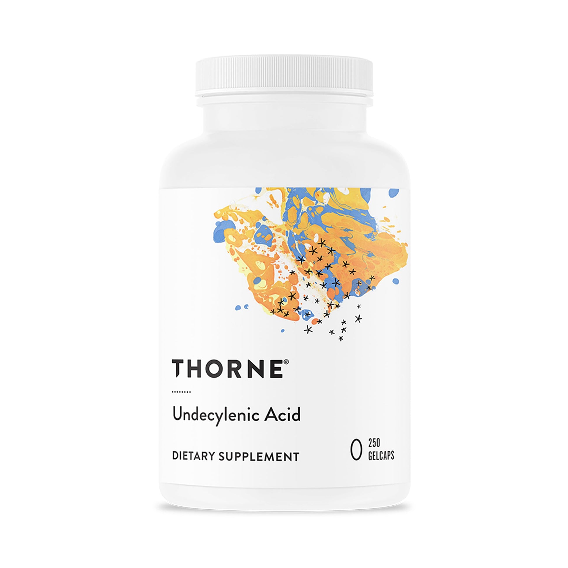THORNE - Undecylenic Acid (Formerly Formula SF722) - 250 mg of Undecylenic Acid - for a Healthy Balance of Gut & Vaginal Flora* - Gluten Free - 250 Gelcaps - 50 Servings THORNE uk supplements