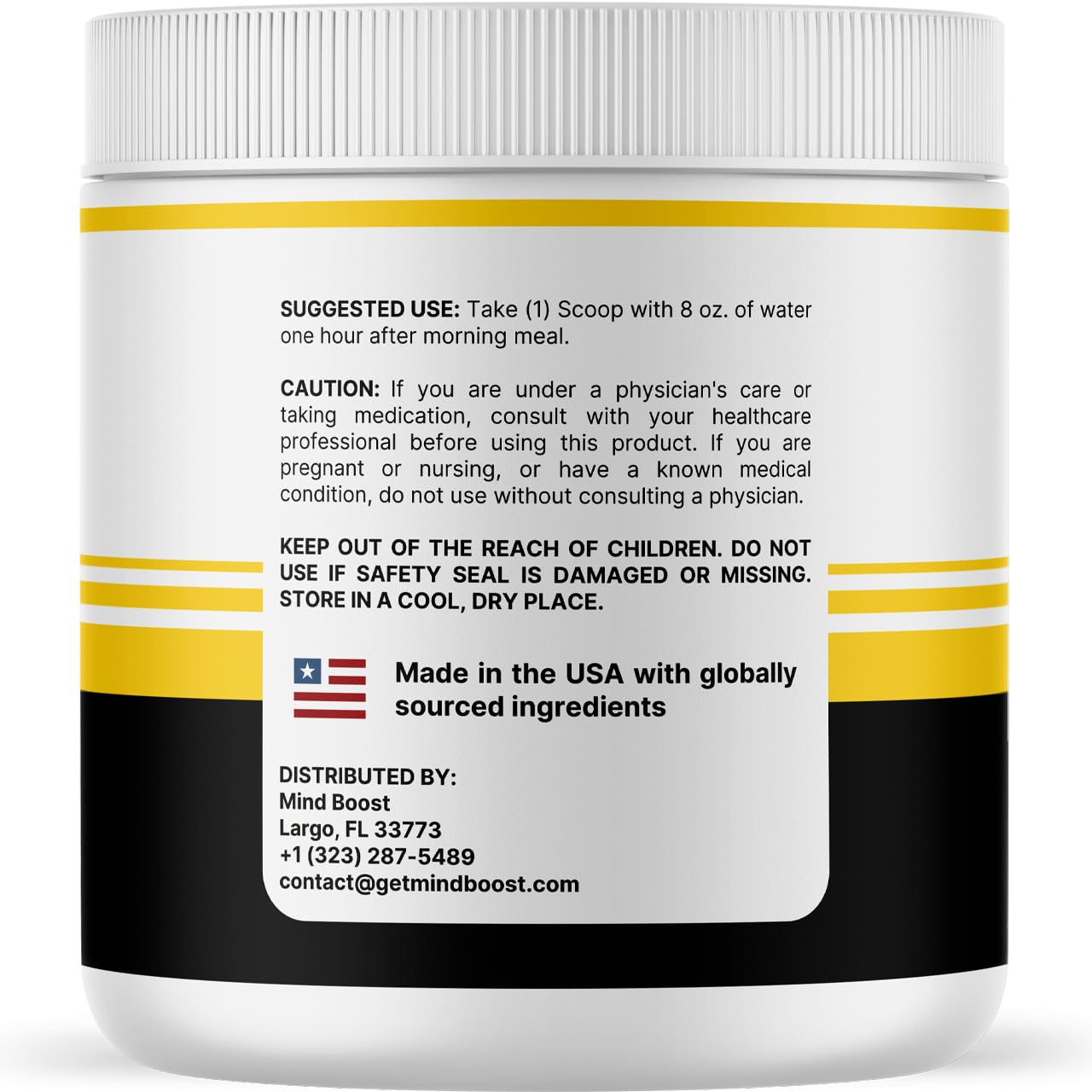 MindBoost Powder - Official Mind Boost Day Supplement, Advanced Nootropic, Premium Formula, Natural Vitamins for Wellness - 1 Bottle for 1 Month VIVALIS uk supplements