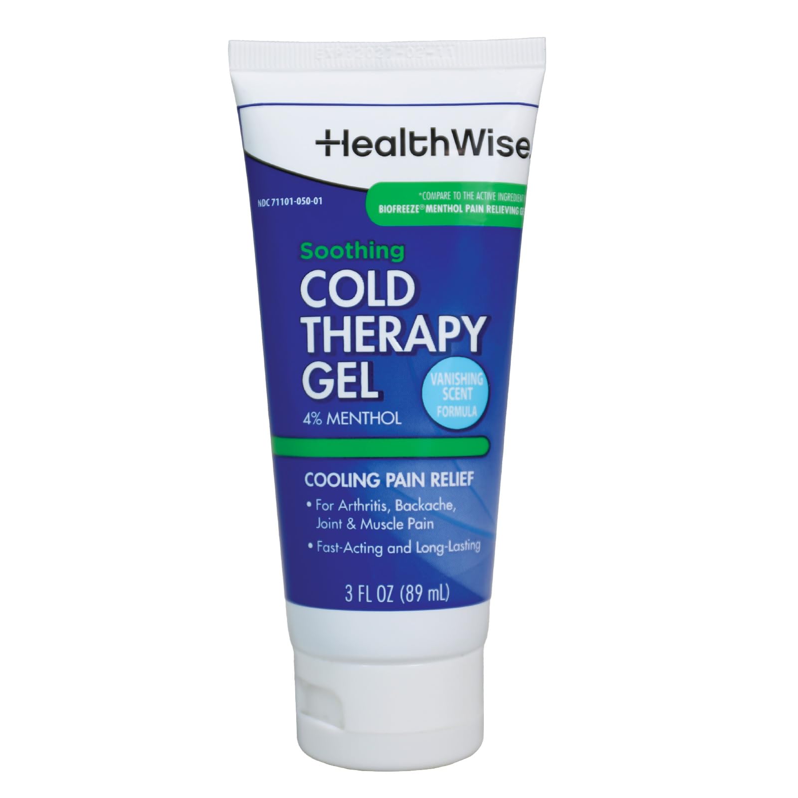 HealthWise Soothing Cold Therapy Gel | 4% Menthol | Vanishing Scent | 3.0 Oz | Arthritis Pain Relief | Topical Analgesic HealthWise uk supplements