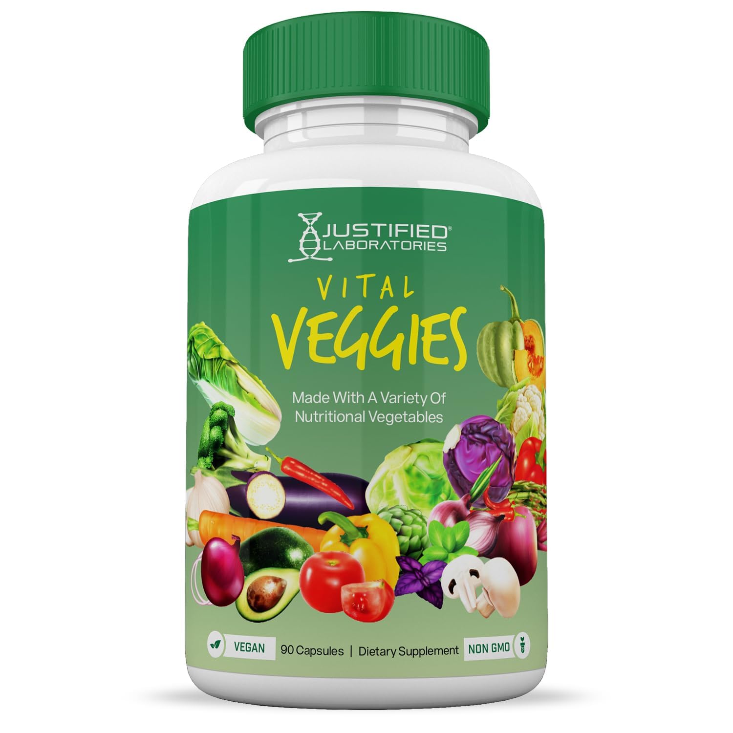 (10 Pack) Vital Fruits and Veggies Supplement Whole Food Red & Green Superfoods Non GMO Vegan Friendly 900 Veggie Capsules 10 Bottles Justified Laboratories uk supplements