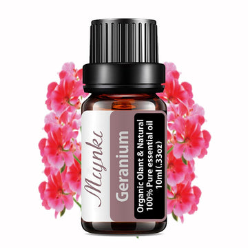 Geranium Essential Oil for Diffuser for Home Kids Women Candle Soap Making DIY -10ml Miyuki uk supplements