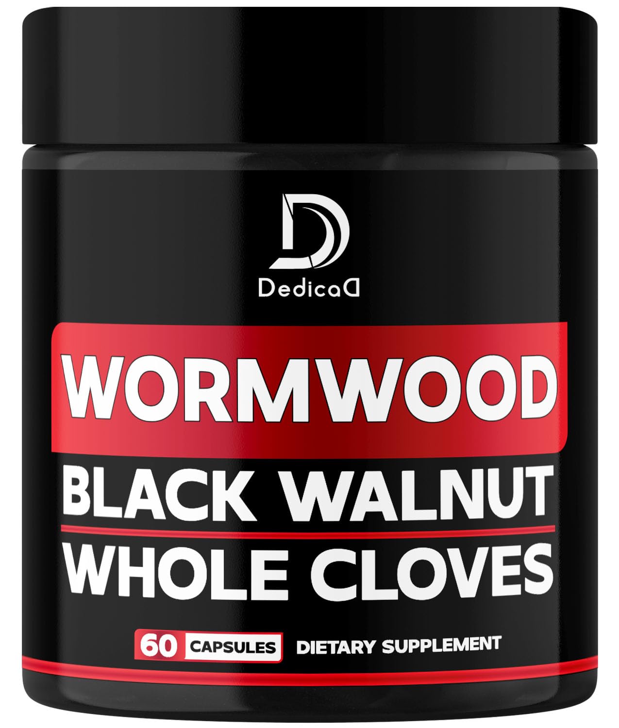 DEDICAD 1500mg Wormwood Capsules with Black Walnut & Cloves - Artemisia Annua Supplement for Immunity - 60 Vegan Capsules DEDICAD uk supplements