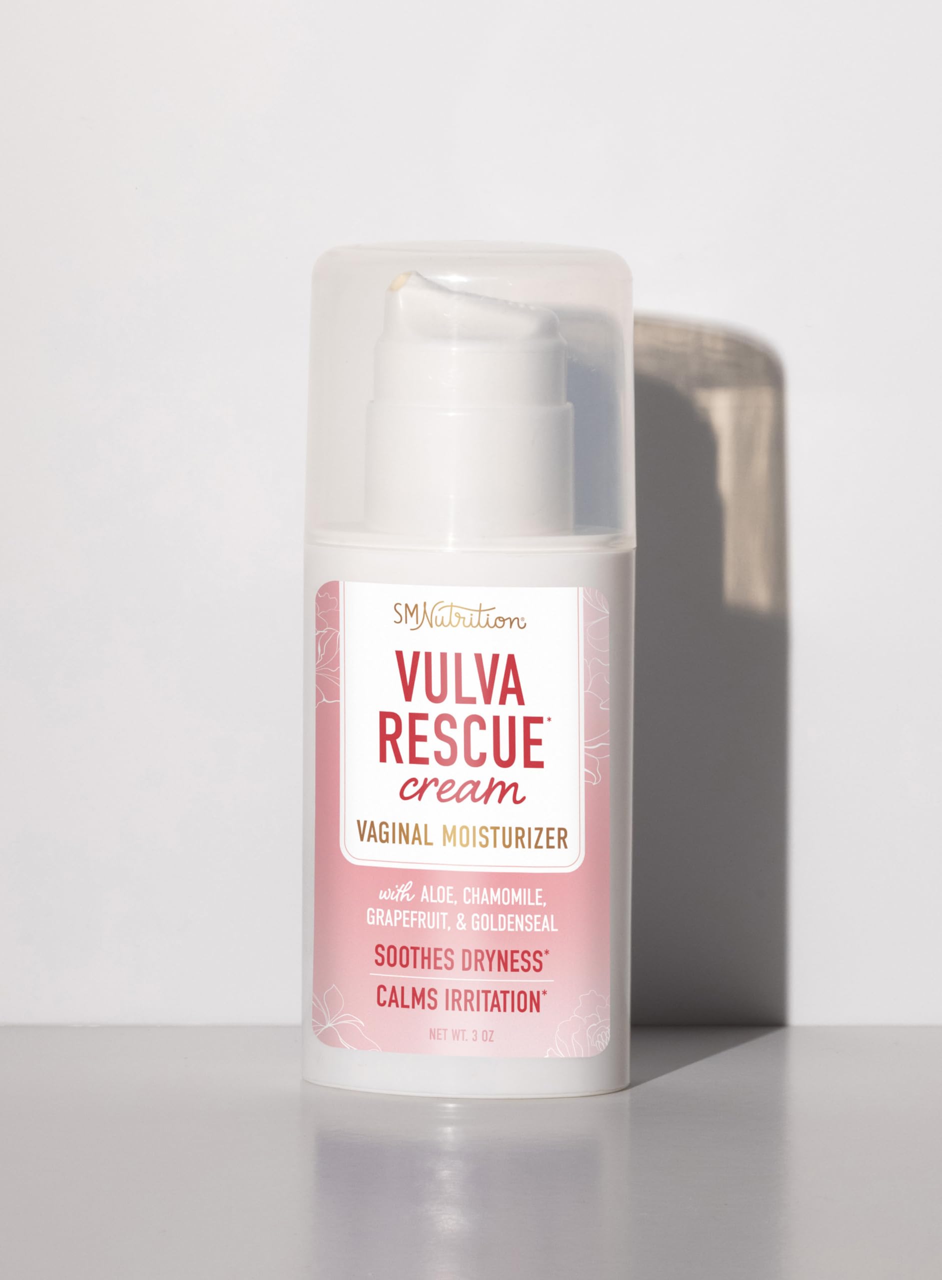 Vulva Rescue Moisturizer Cream | 3oz. PUMP | Soothes Vaginal Itch & Dryness | No Estrogen or Fragrance SMNutrition uk supplements