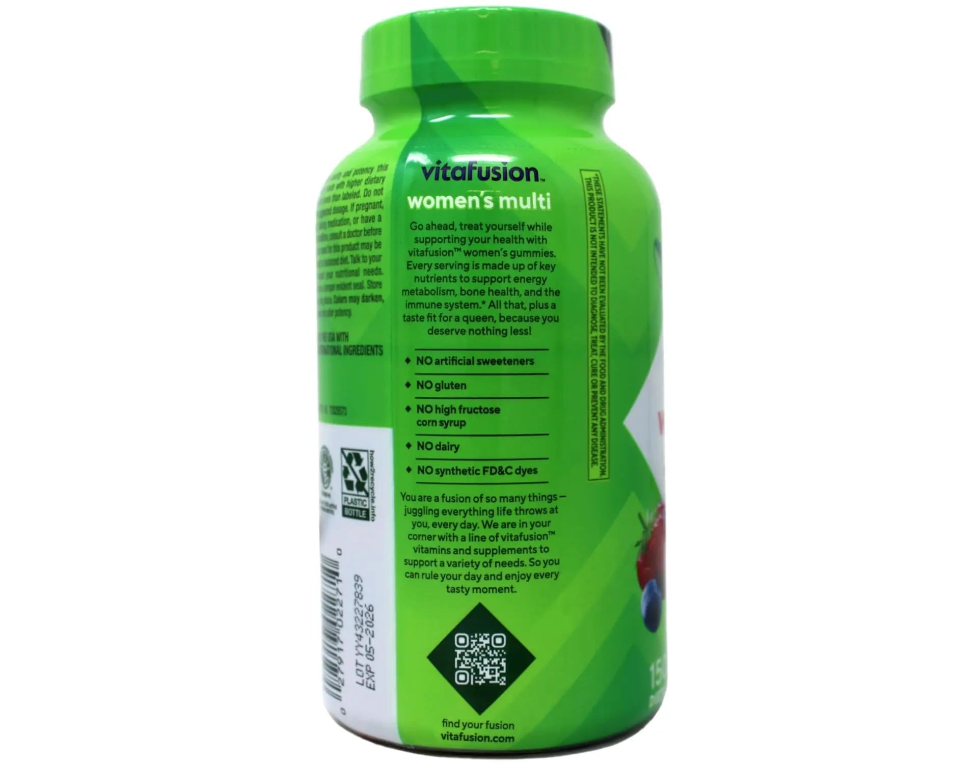 Vitafusion 150 Count with Vitamins A, C, D, E, B-6 and B-12 Womens Multivitamin Gummies, Berry Flavored Daily Vitamins for Women Vitafusion uk supplements