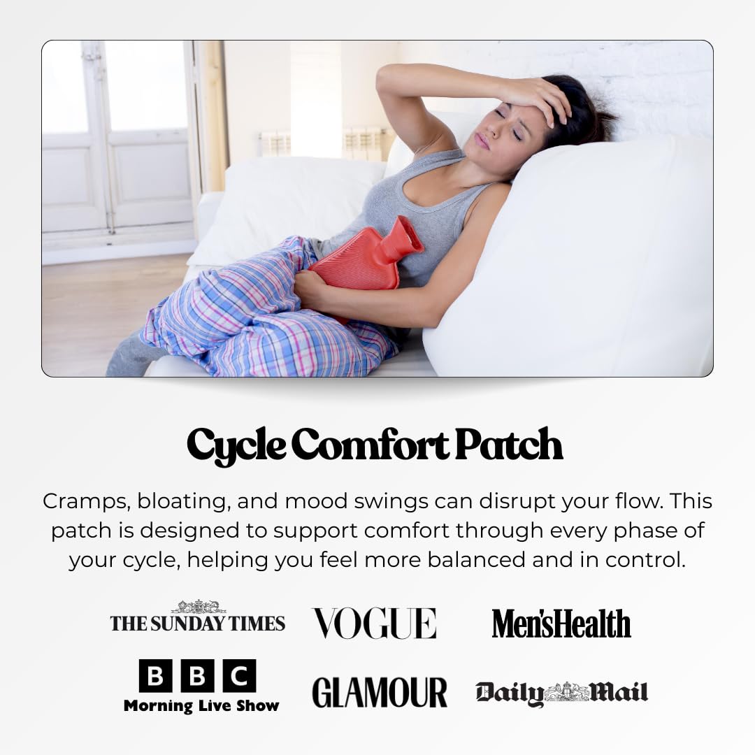 The Patch Collection® – Period Pain Relief Patch | Menthol, Turmeric, Valerian Root, Green Tea, Pomegranate Oil (Pack of 12) The Patch Collection uk supplements