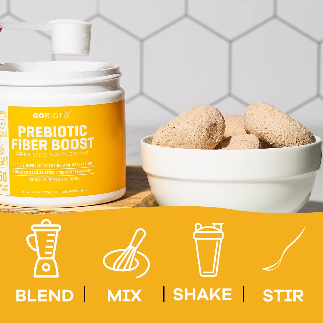 GOBIOTIX Prebiotic Fiber Powder Supplement - Supports Digestive Health & Regularity GOBIOTIX uk supplements