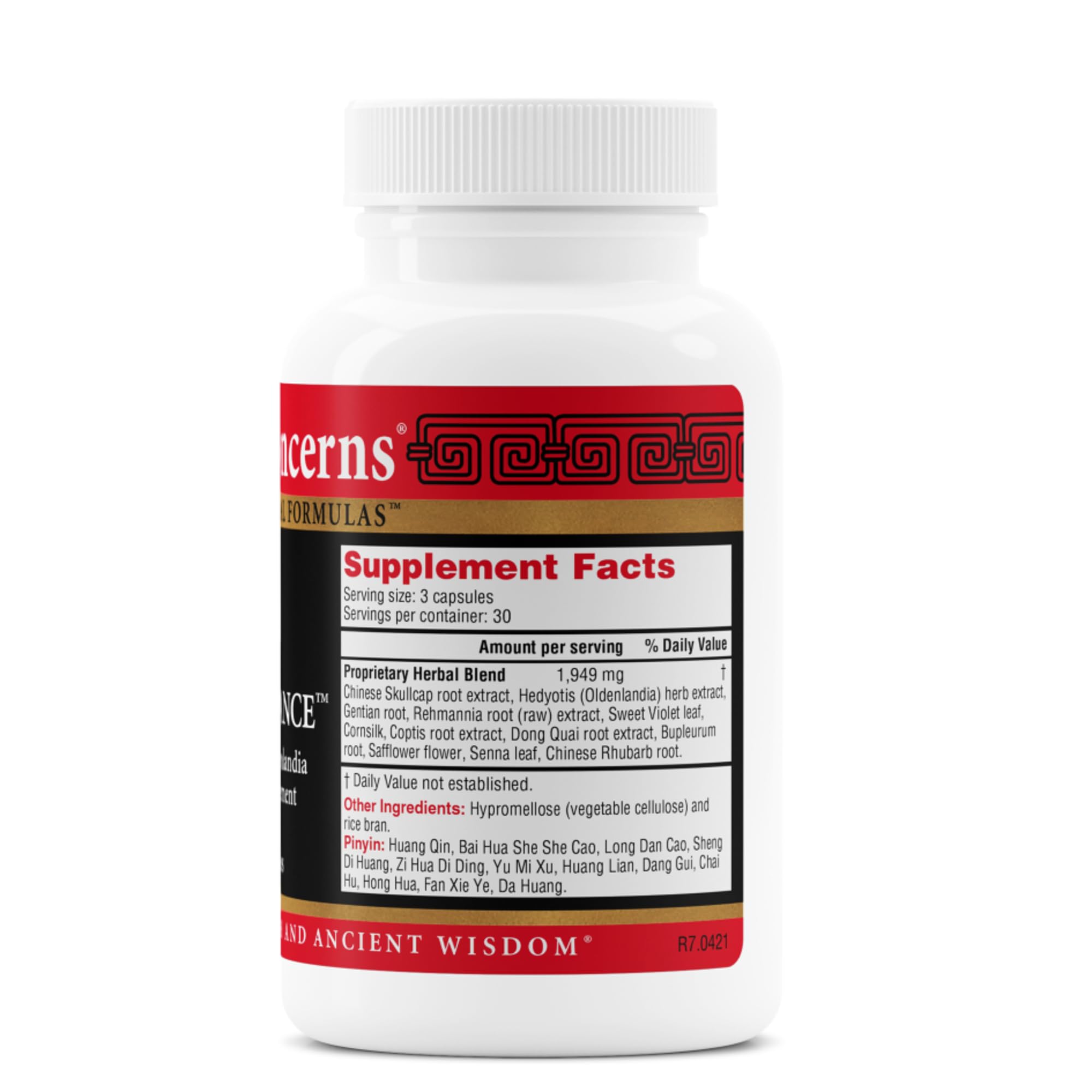 Health Concerns Skin Balance – Herbal Supplement for Skin Support, Itching Relief, & Circulation – Chinese Herbal Supplements for Men & Women – Skullcap, Dong Quai, Coptis Root - 90 Capsules Health Concerns uk supplements