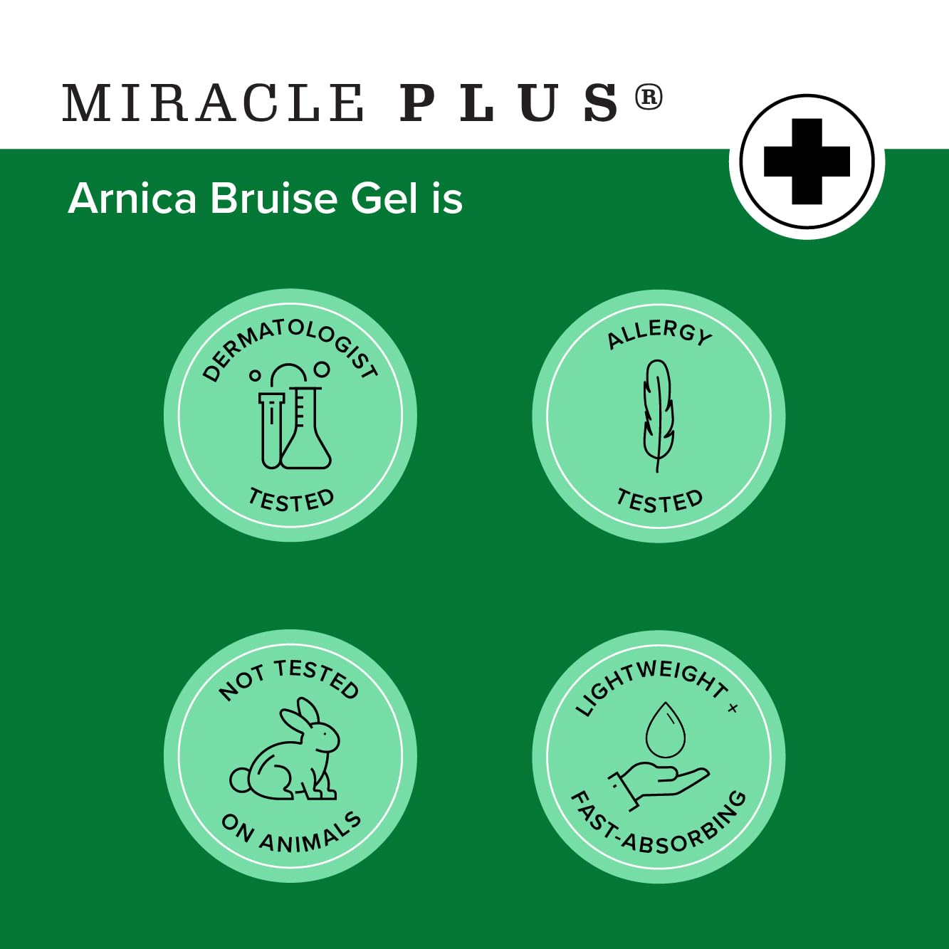 Miracle Plus Arnica Bruise Relief Gel + Magnesium Leg Relief Cream Bundle Miracle Plus uk supplements