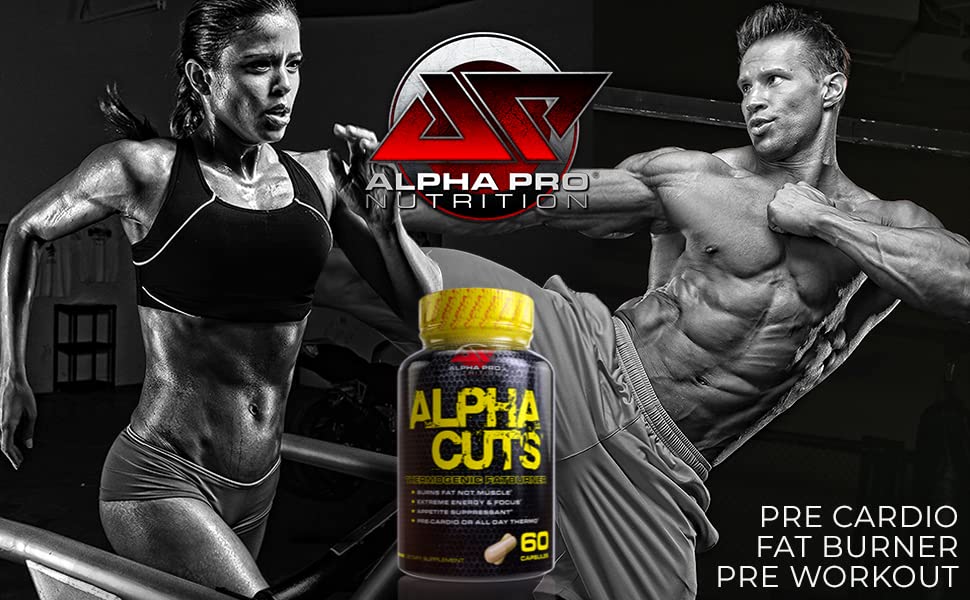 ALPHA CUTS Capsules Fat Burner Thermogenic Men Women Pre Cardio Workout Weight Loss ALPHA CUTS uk supplements
