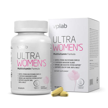 VPLab Ultra Women's Multivitamin Formula - Supplement for Hair, Skin & Nails with Biotin, Iron, Vitamin B, D, C & Zinc, Folate vplab nutrition uk supplements