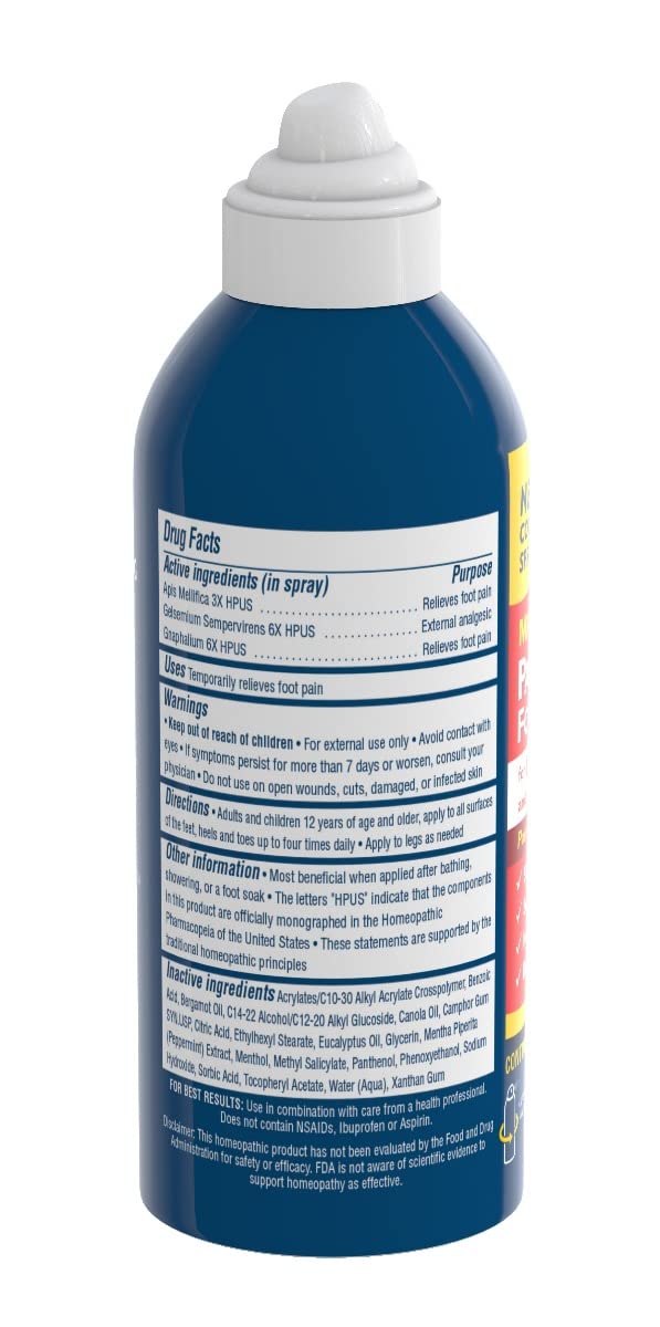 MagniLife Pain Relief Foot Spray, 3 oz, Pain Relief for Burning, Tingling or Sensitivity in Feet and Legs, No Alcohol Cooling Spray Moisturizes Dry, Cracked Heels MagniLife uk supplements