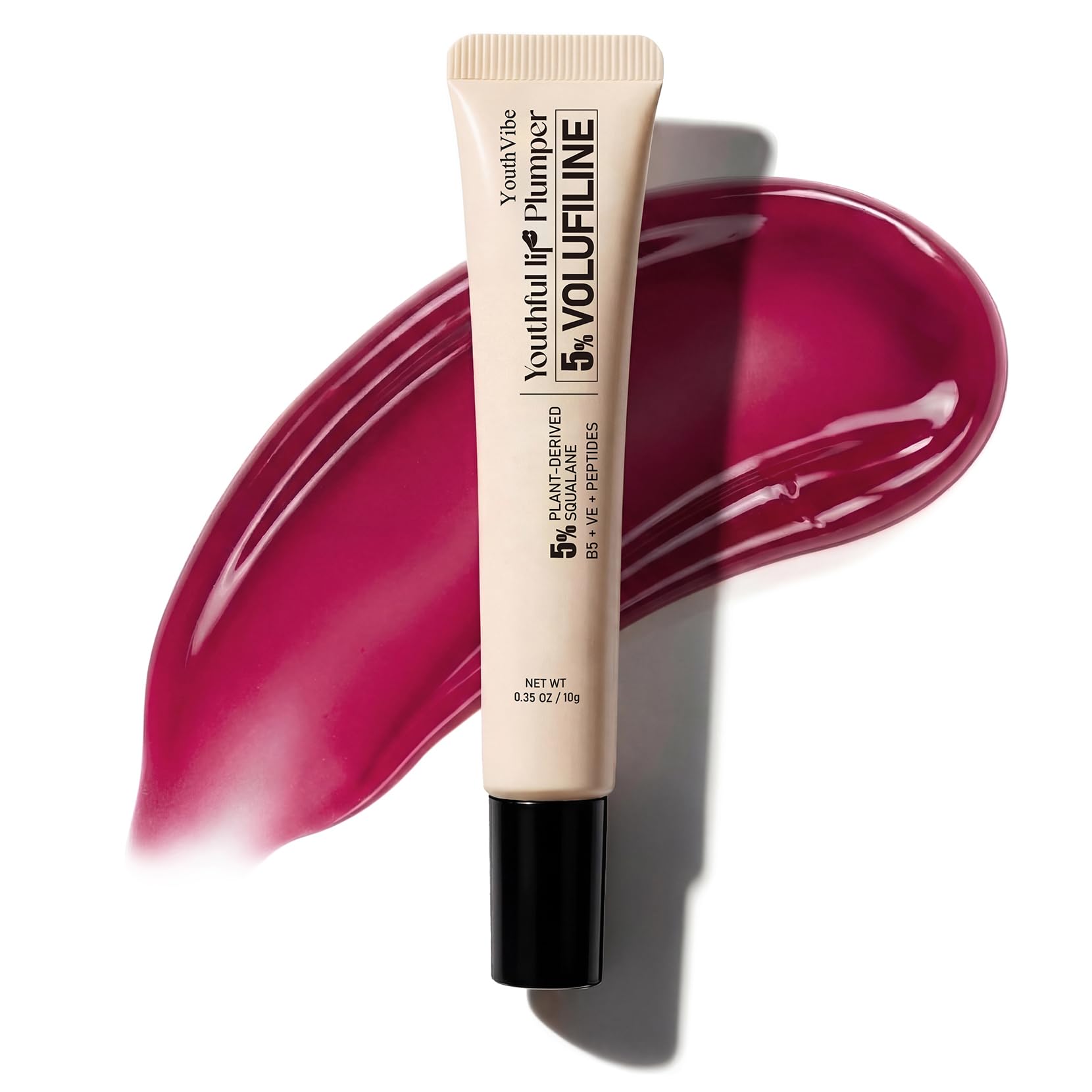 YouthVibe 5% Volufiline Lip Plumper, Nourishing & Anti Aging Over Time with Squalane, Shea Butter, Collagen, Peptide & PDRN - No Burning, No Tingling for Gentle Daily Plumping YouthVibe uk supplements