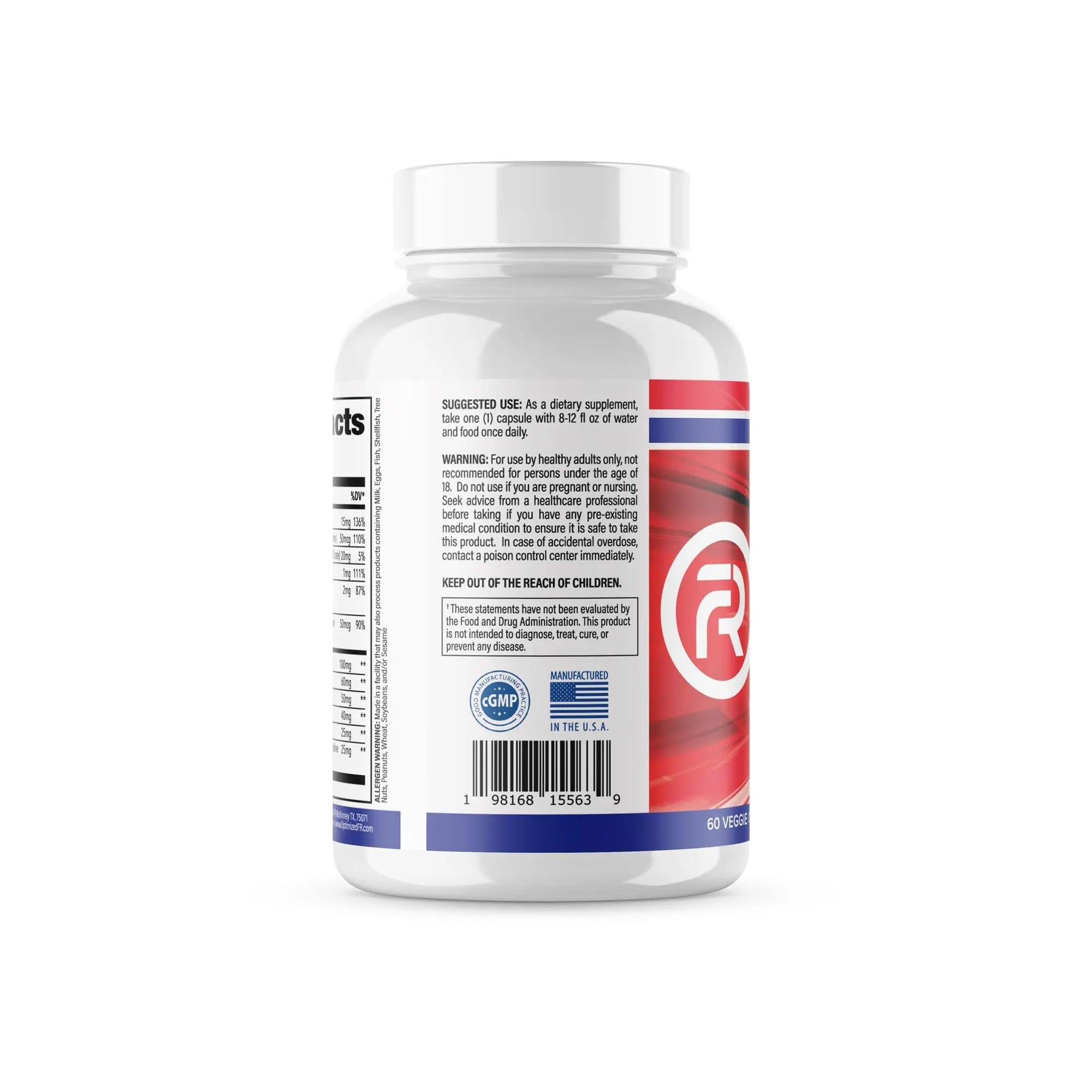 Fit4Duty Multivitamin+ for First Responders, One a Day Multivitamin Plus Other nutrients, 60 Servings, 2 Month Supply Optimized FR uk supplements
