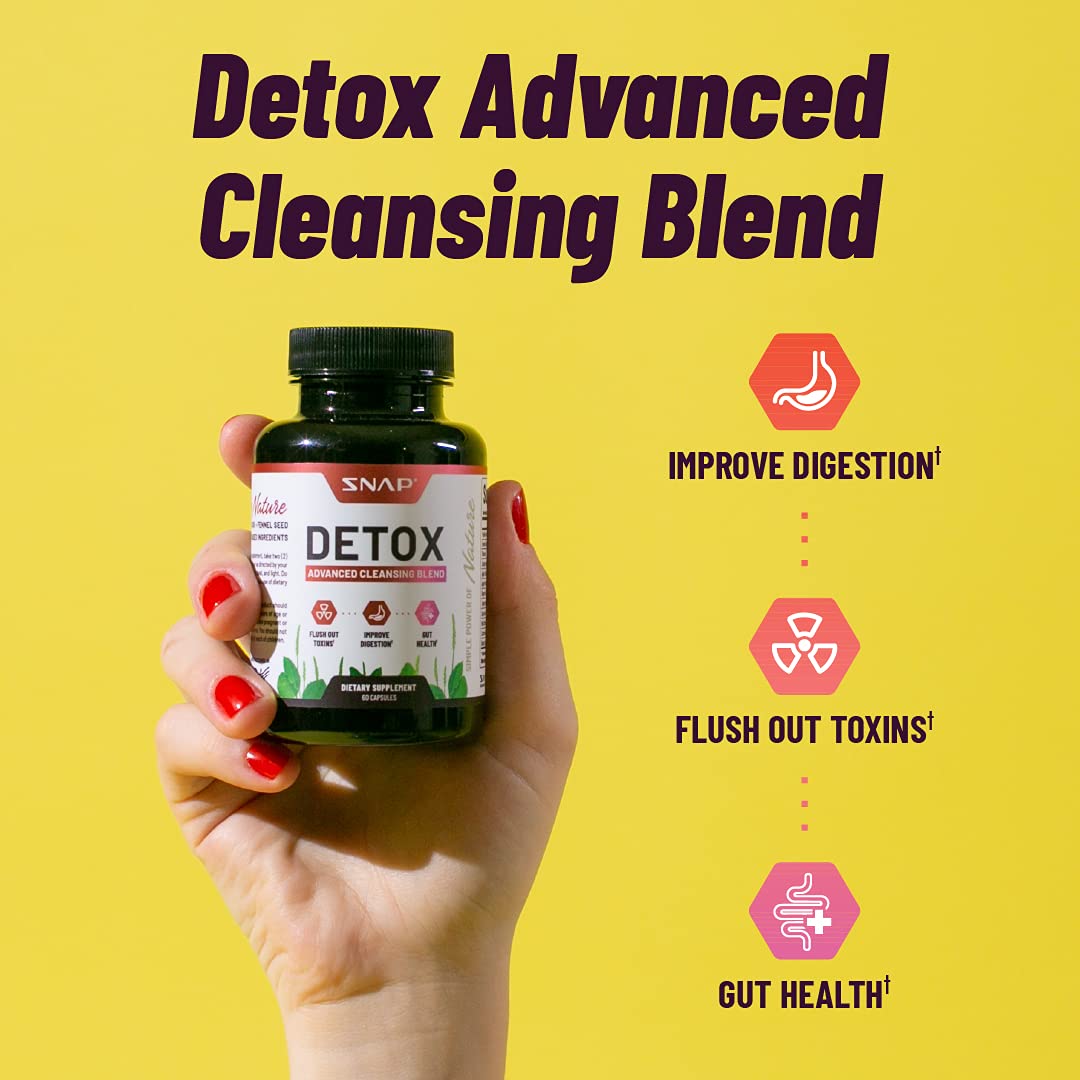 Snap Supplements Detox Cleanse Capsules - Advanced Blend for Full Body Detox & Cleans Snap Supplements uk supplements