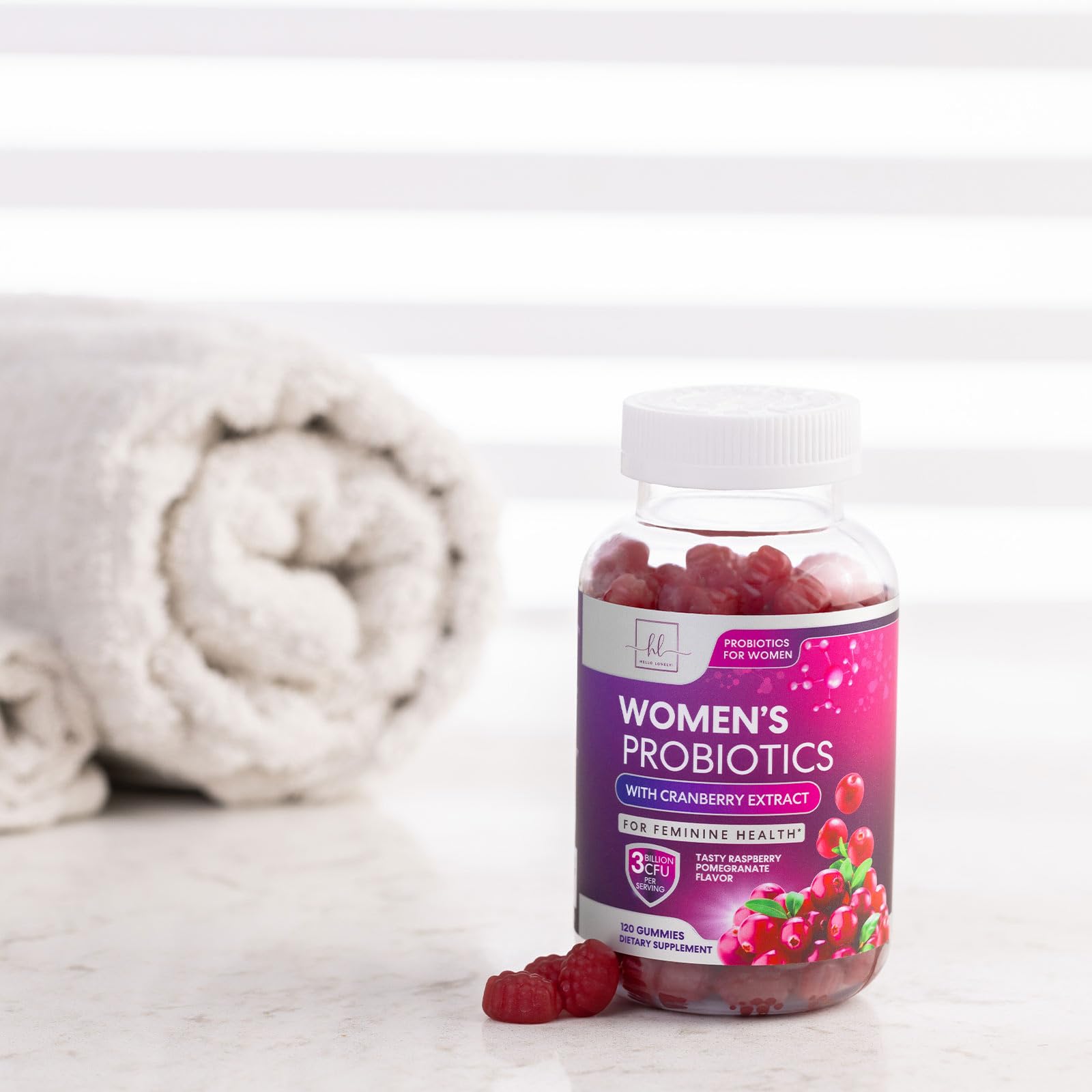 Probiotics for Women + Cranberry - 3 Billion CFU Guaranteed & 6 Vegan Strains for Women's Hello Lovely! uk supplements