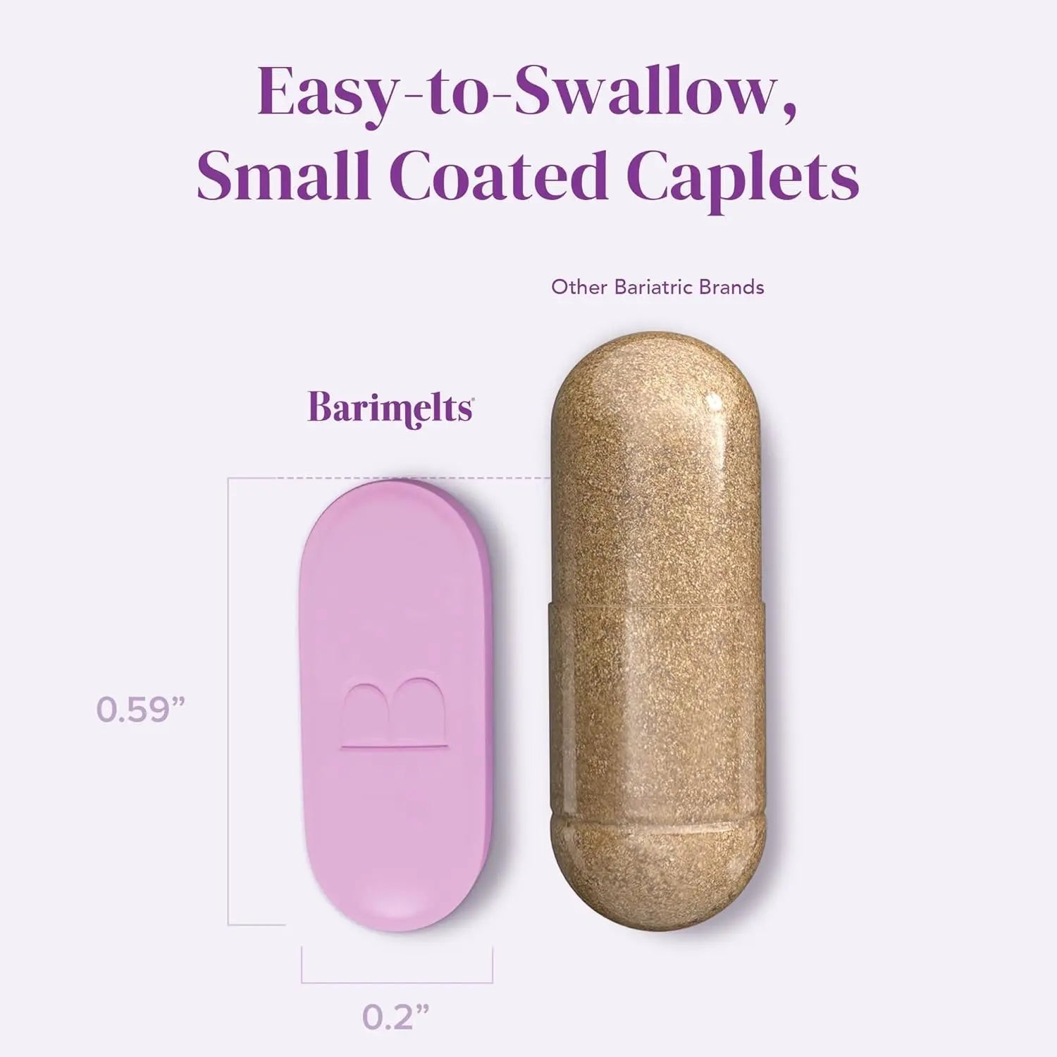 BariMelts Once Daily Bariatric Multivitamin with Iron, 60 Easy-Swallow Caplets (2-Month Supply), Multivitamin for Women, Multimineral Complex BariMelts uk supplements