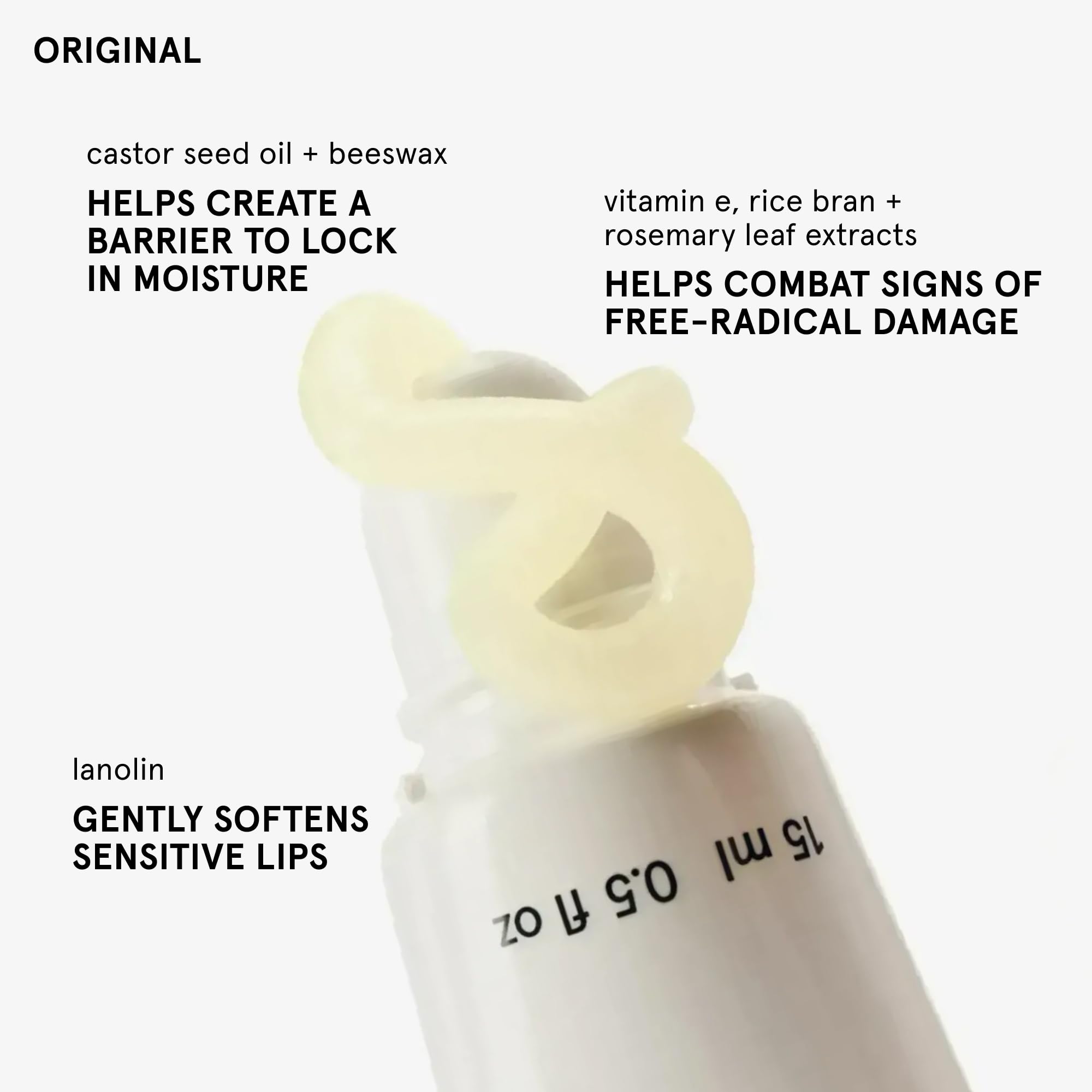 Glossier Balm Dotcom Hydrating Lip Balm - Universal Salve, Up to 12Hr Moisture - Lanolin, Beeswax & Castor Oil for Dry Lips, Cuticles & Skin - Original, Clear Fragrance-Free, 15ml Glossier uk supplements