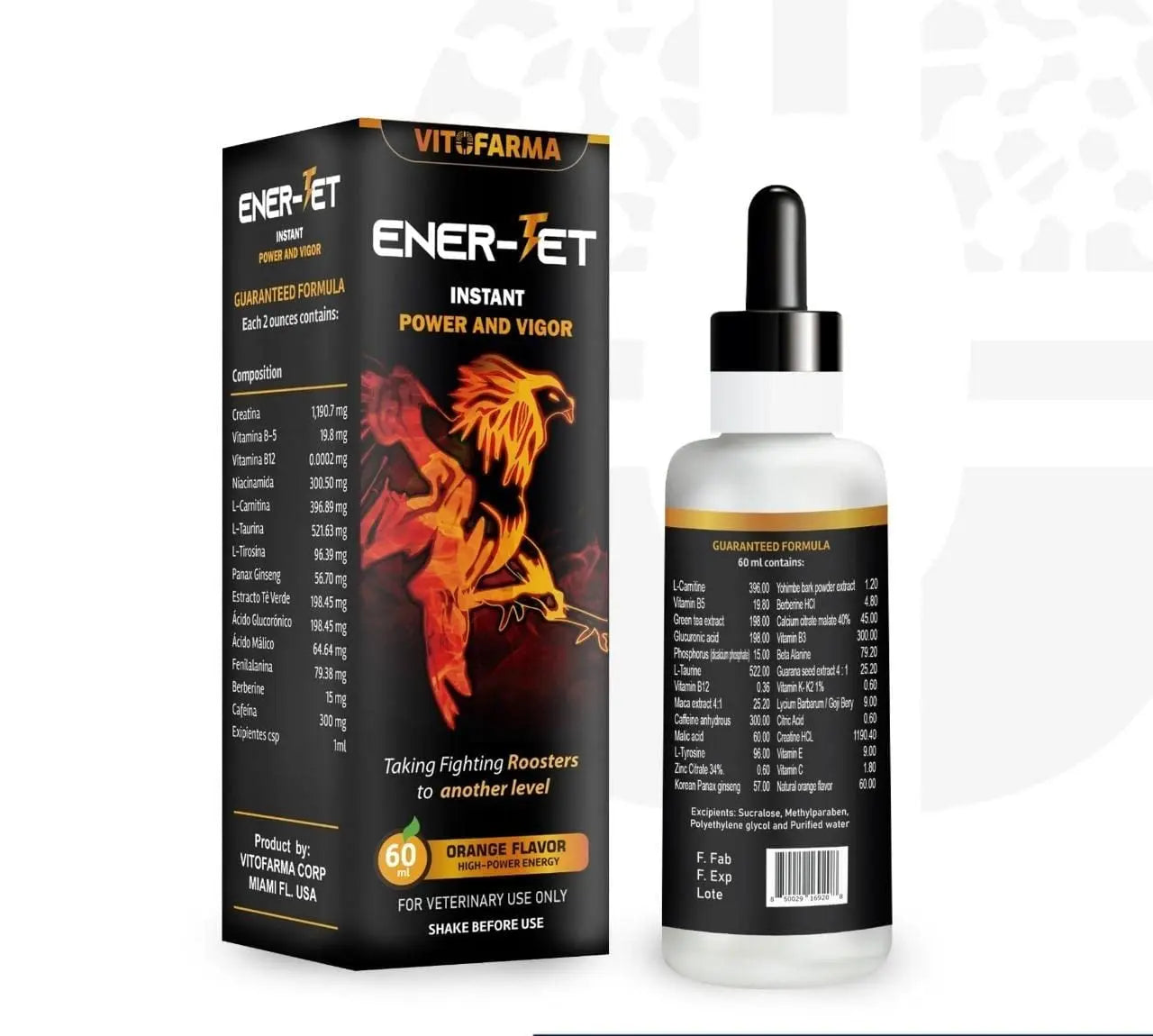 VITOFARMA Ener-Jet Energy Booster for Rooster Natural Multivitamin - Liquid 60 ml VITOFARMA uk supplements