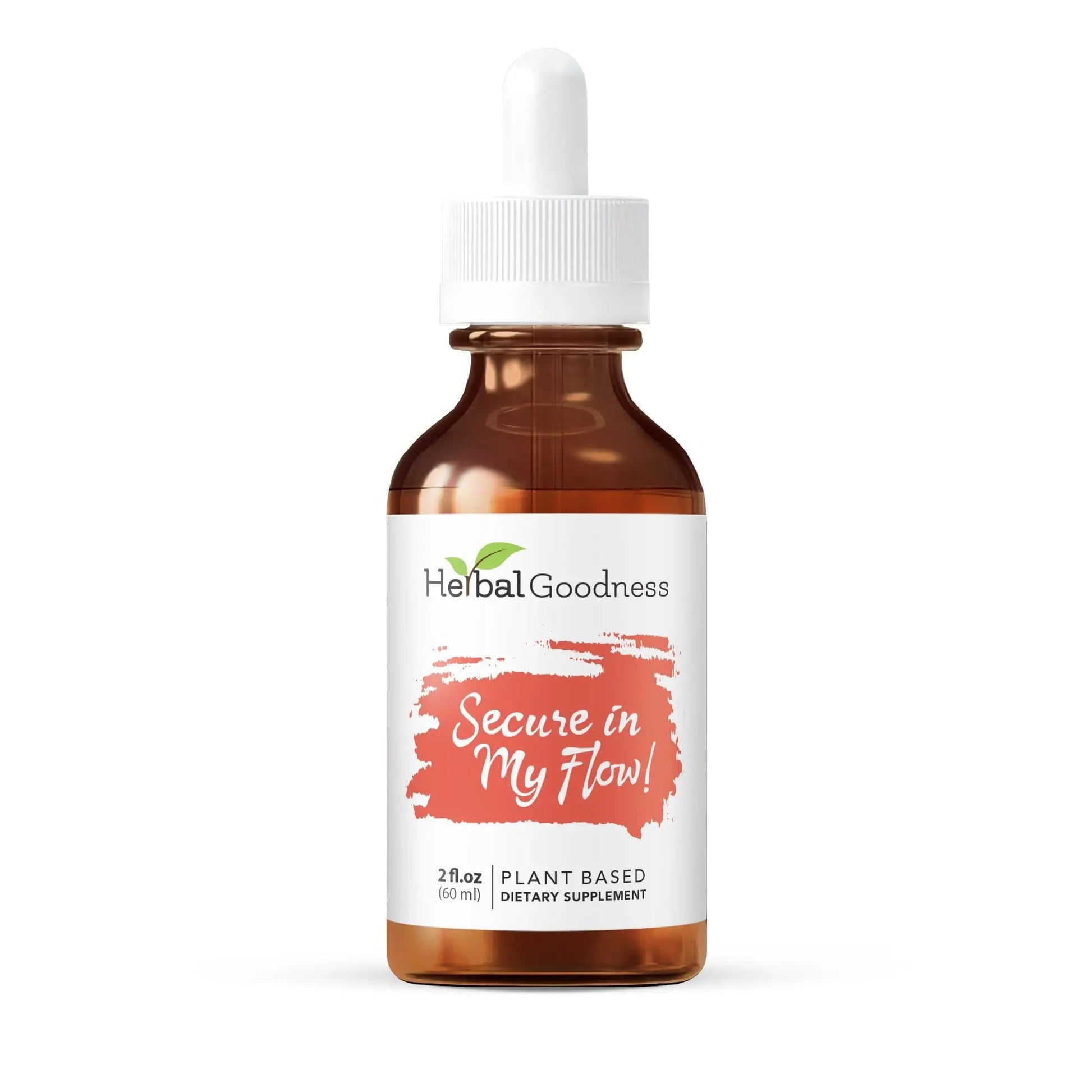 Herbal Goodness Secure in My Flow | Menstrual Support Supplements | Slow Flow Menstrual Supplements, Mood Support, Hormone Health, Aids Relaxation, Metabolic Support 2oz Herbal Goodness uk supplements