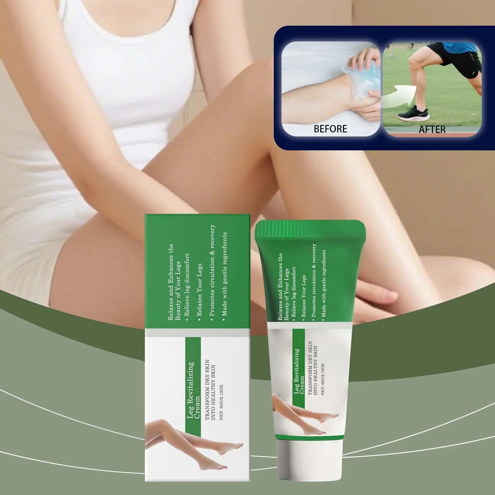 Leg Relief Cream Improves The Feeling Of Soreness And Swelling. Daily Muscle And Joint Care Massage Cream Is Suitable For Sedentary People In The Office To Reli Generic uk supplements