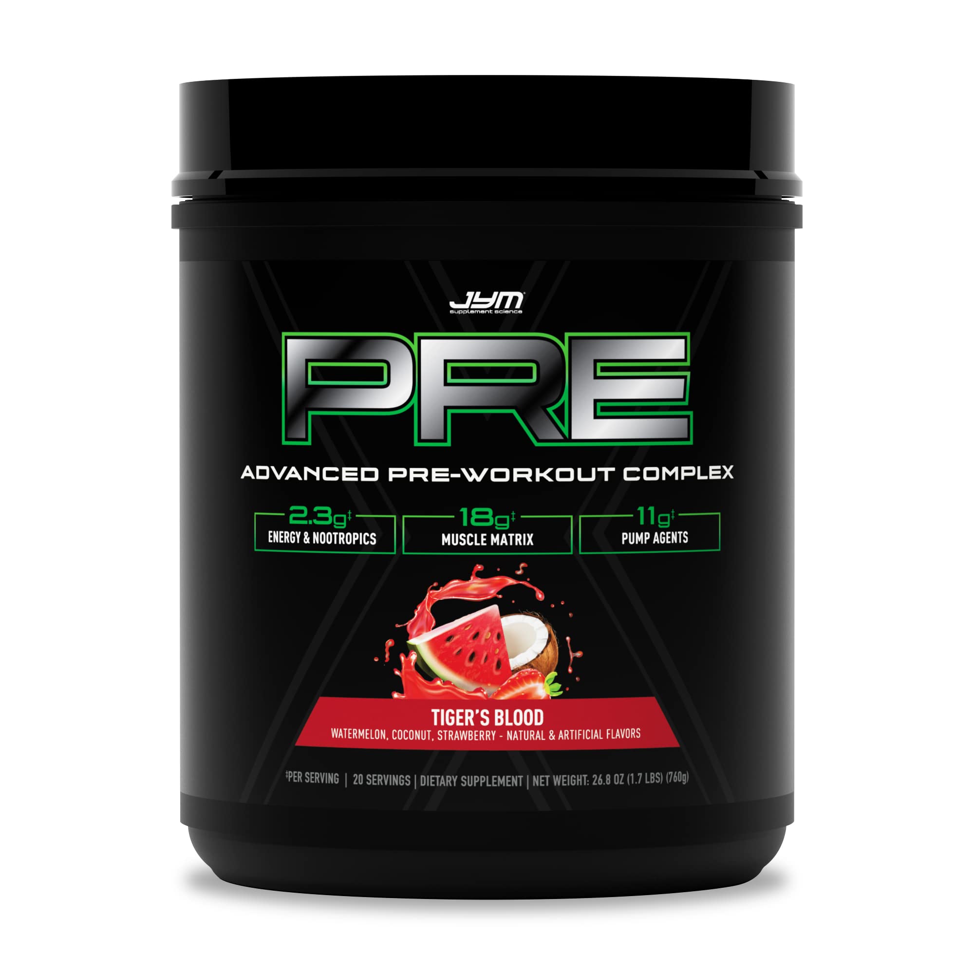 PRE JYM X - Tiger's Blood JYM Supplement Science uk supplements