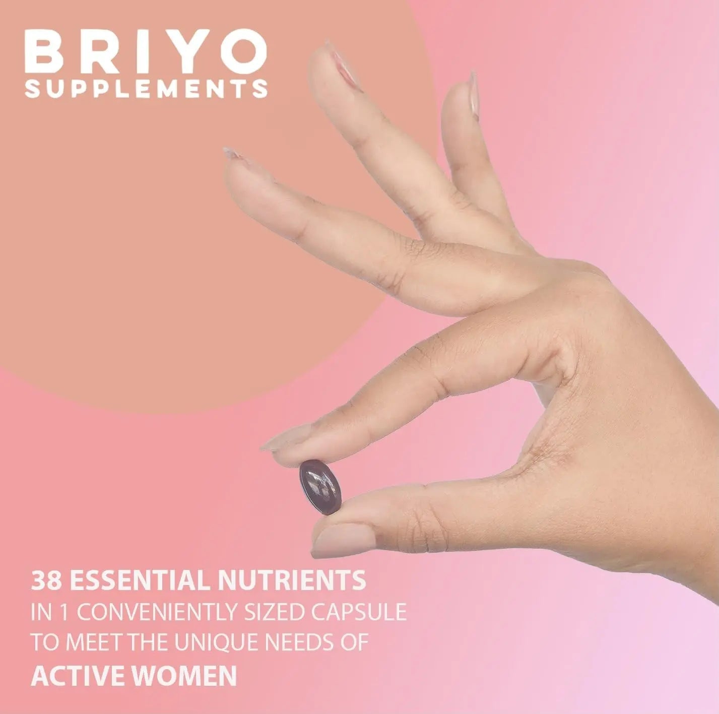 Briyosis All Around Women - 38 nutrients (Essential Vitamins, Minerals, Natural extracts, Amino acids, Primrose Oil) - 90 Capsules Briyosis uk supplements
