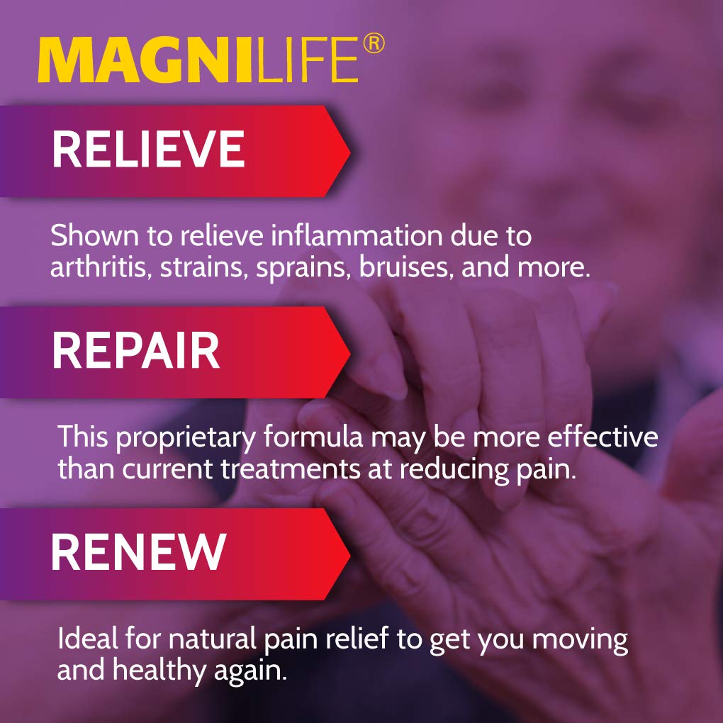 MagniLife Pain & Inflammation Relief Foam, 4 oz, Non-Greasy Arthritis Pain Reliever for Muscle, Joint, Knee, Hip, Back, Foot, Helps Ease Stiffness, Soreness, Swelling & Everyday Discomfort MagniLife uk supplements