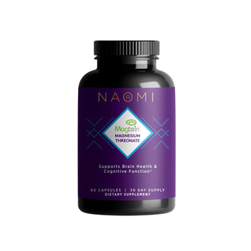 NAOMI Magnesium L-Threonate with 2,000mg Patented Magtein®, High Absorption Elemental Magnesium, Memory Supplement - Brain Health, Focus, Nerve Support, Heart Health, Natural Sleep Aid, 60 Veggie Caps NAOMI uk supplements