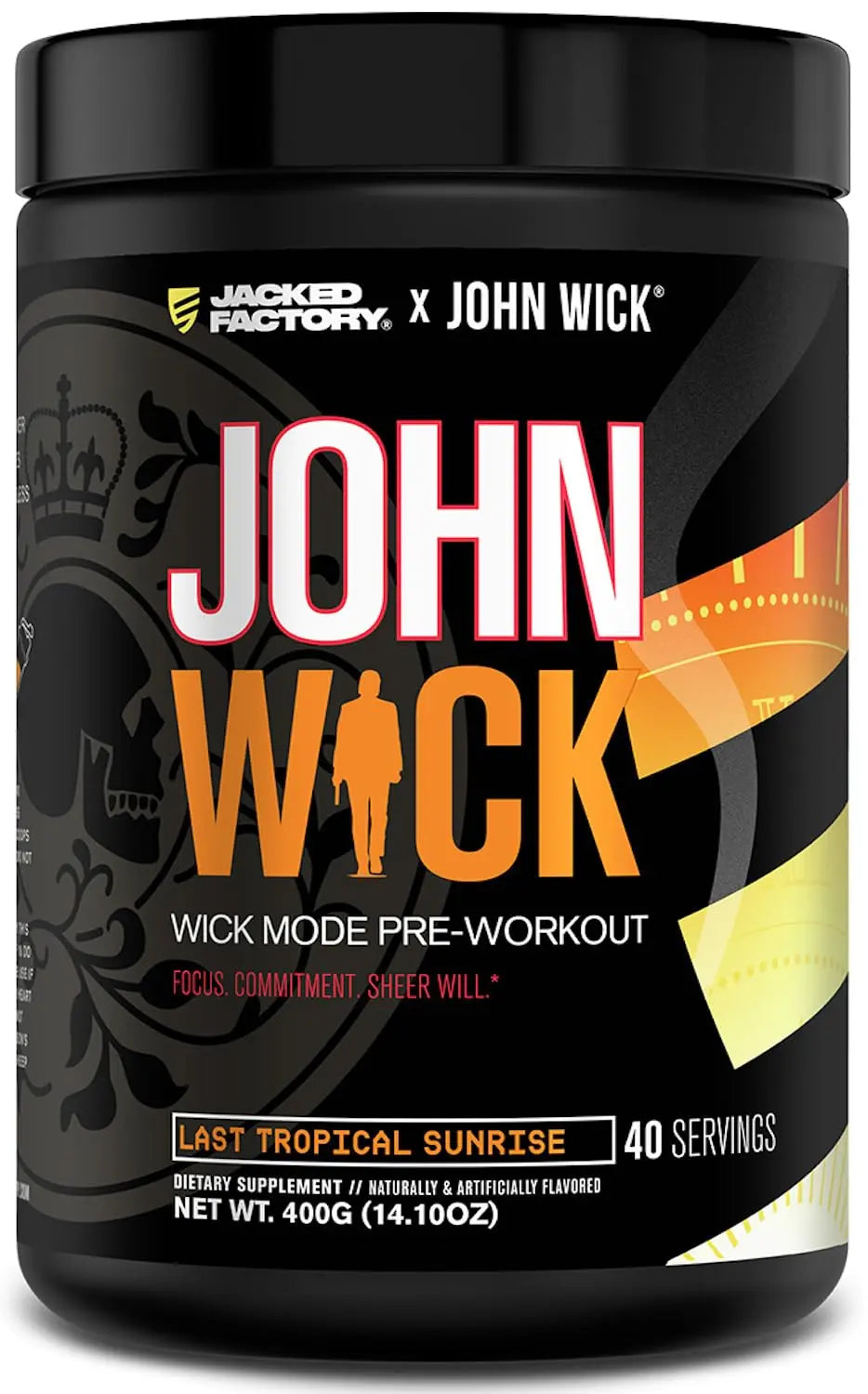 Jacked Factory X John Wick - Wick Mode Pre Workout Powder - Intense Energy, Battle-Ready Focus, Unstoppable Commitment, and Sheer Will Jacked Factory uk supplements