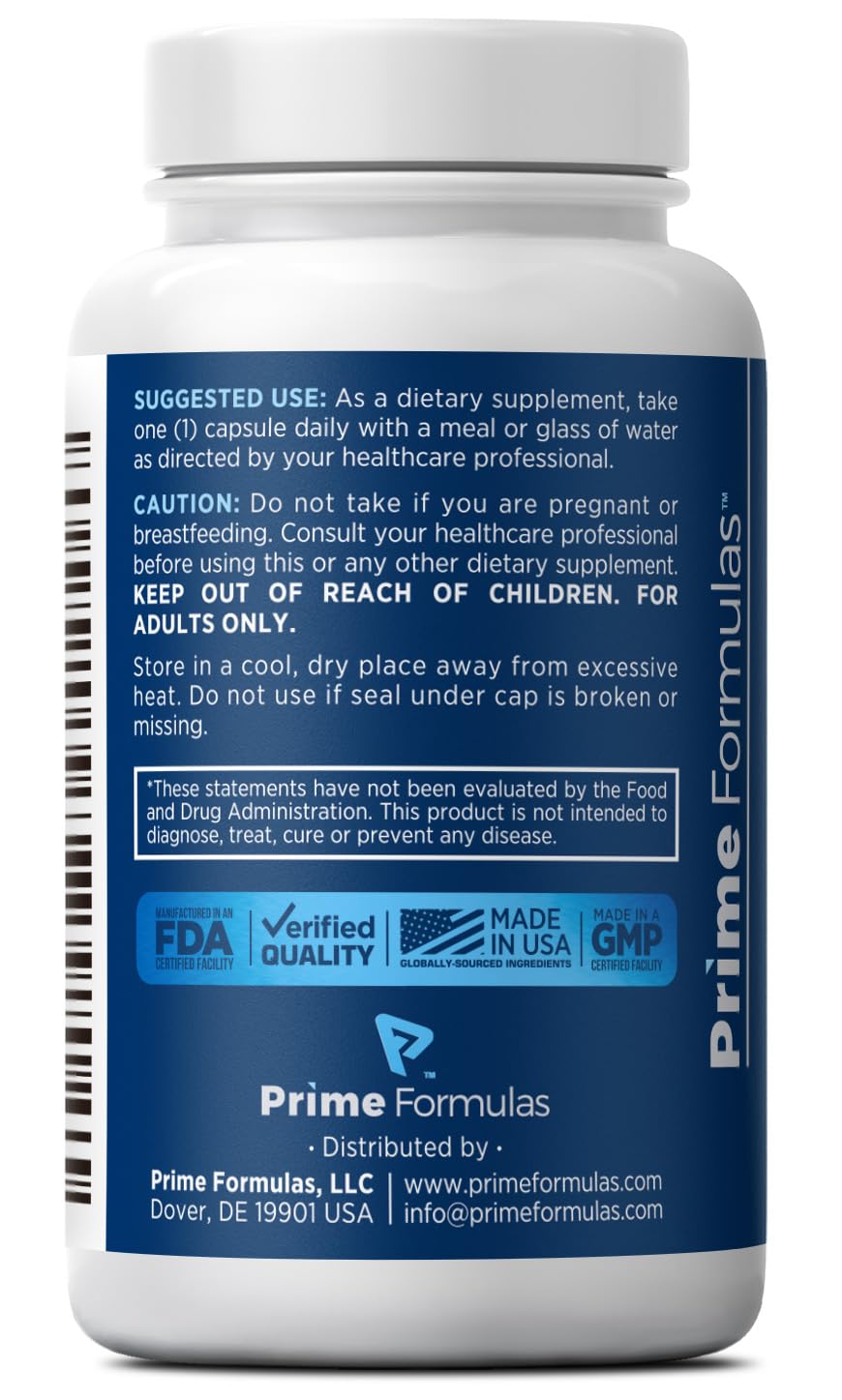 Nicotinamide 500 mg with Resveratrol 100 mg 120 Veggie Capsules - Non-GMO Vitamin B3, Supports Metabolic Health, NAD+, Skin Cell & Mitochondrial Energy Production. Made in USA for Men and Women Prime Formulas uk supplements