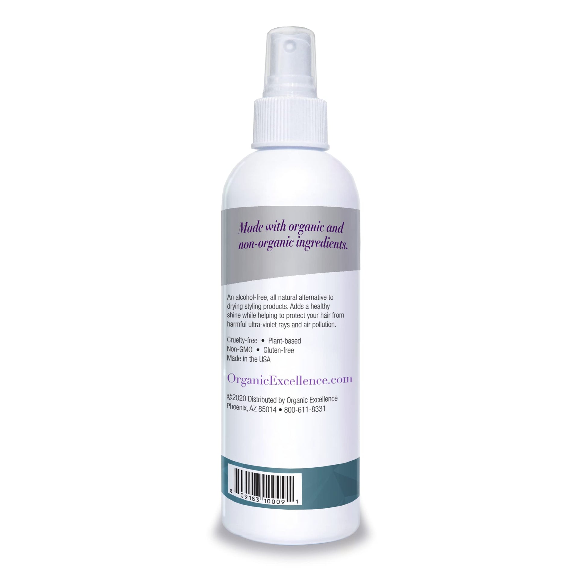 Organic Excellence Wild Mint Styling Spray, Alcohol-Free, pH Neutral, 8 Ounce Organic Excellence uk supplements