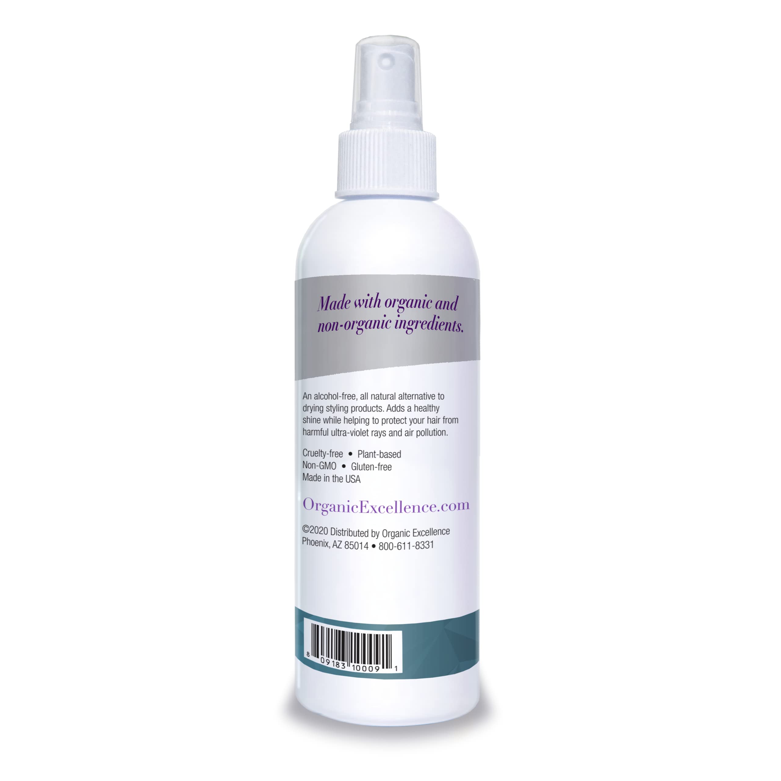 Organic Excellence Wild Mint Styling Spray, Alcohol-Free, pH Neutral, 8 Ounce Organic Excellence uk supplements