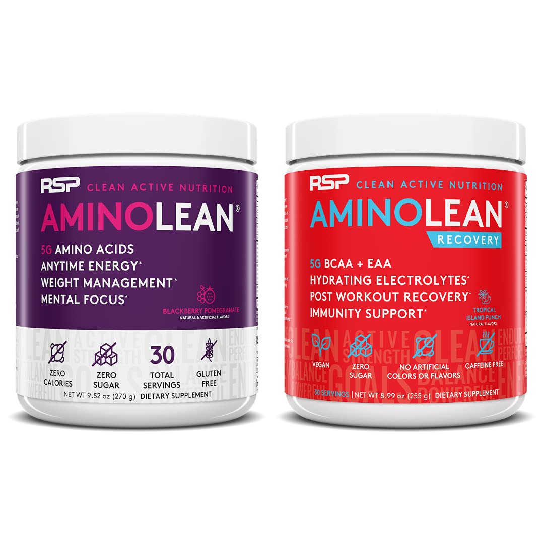 RSP NUTRITION AminoLean Pre Workout Energy (BlackBerry Pomegranate 30 Servings) RSP NUTRITION uk supplements