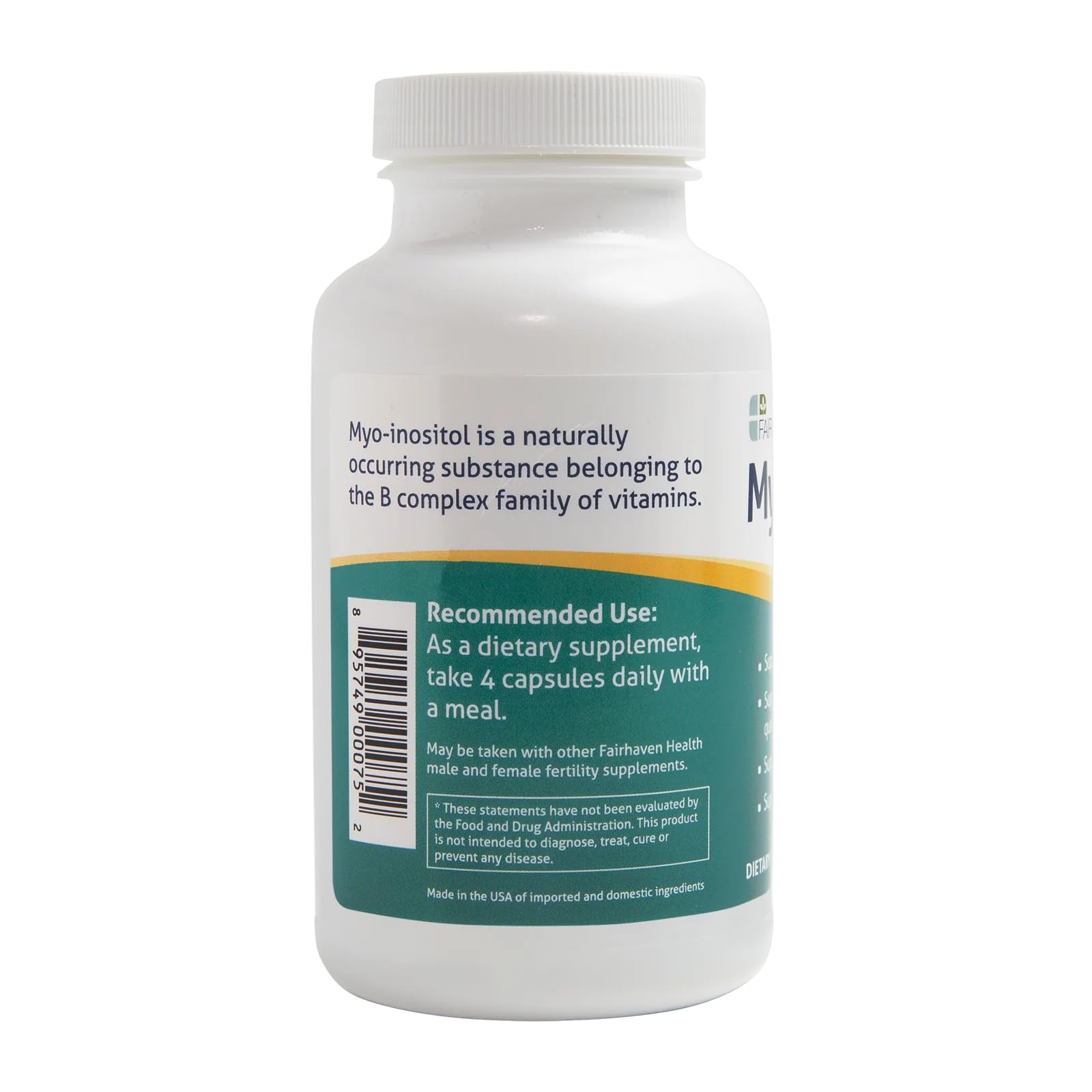 Fairhaven Health Myo-Inositol Supplement 2000mg | Male and Female Fertility Supplement Fairhaven Health uk supplements